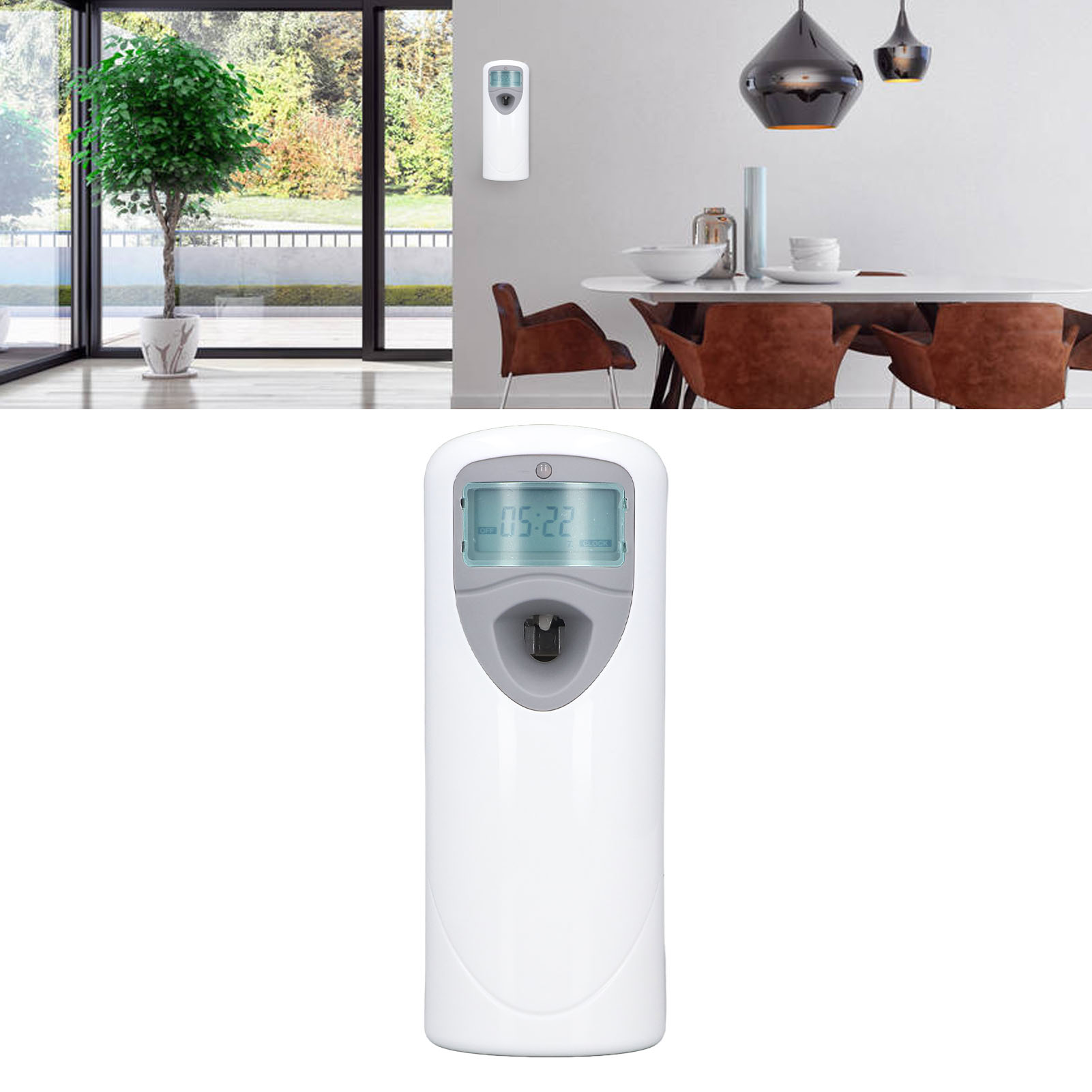 Automatischer Aromadiffusor Mit Timer, Kompakter, Wandmontierter Luftreiniger Für Hotelbäder, Lichtempfindlicher Duftdiffusor