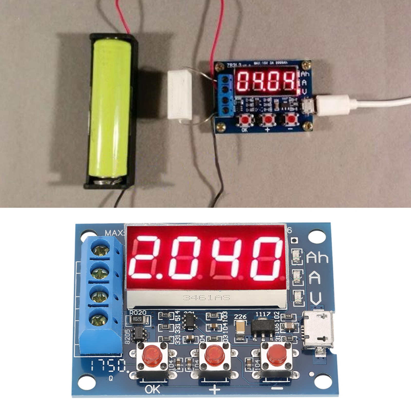 Zb2l3 Batteriekapazitätstester: Externer Lade-/entladetyp Für Batteriekapazitätstests Von 1,2-12 V, 18650 Usw.