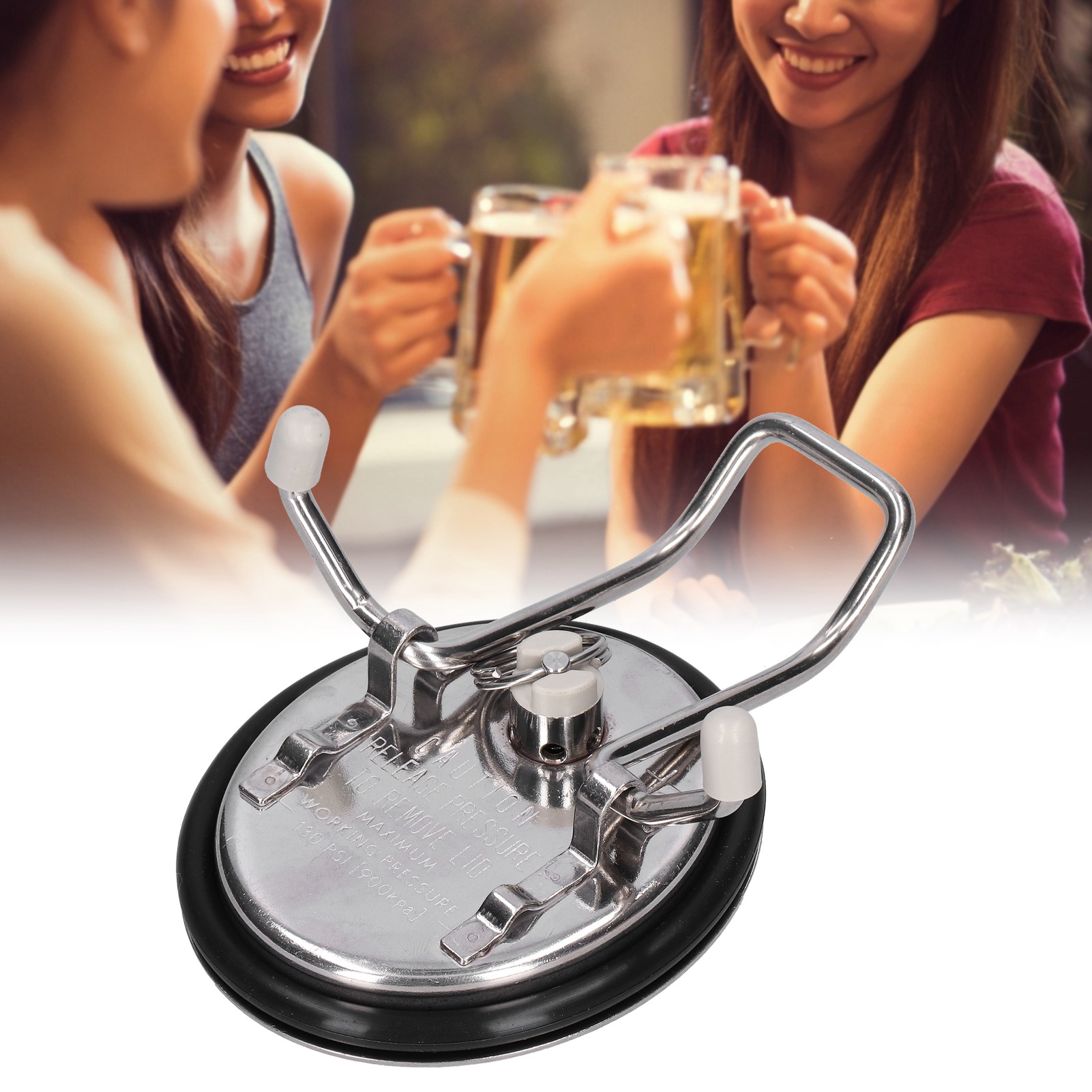 Ovaler Edelstahldeckel 130 Psi Für Kugel- Und Stiftverschluss-sodafässer.