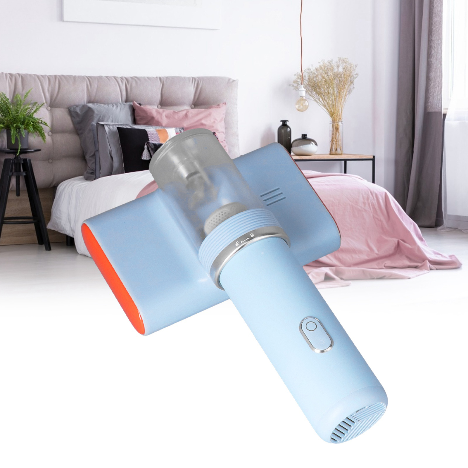 Tragbarer Milbenvernichter 14 Kpa, Großer 125 Ml Staubbehälter, Dreifachfiltration, Usb-aufladbar.