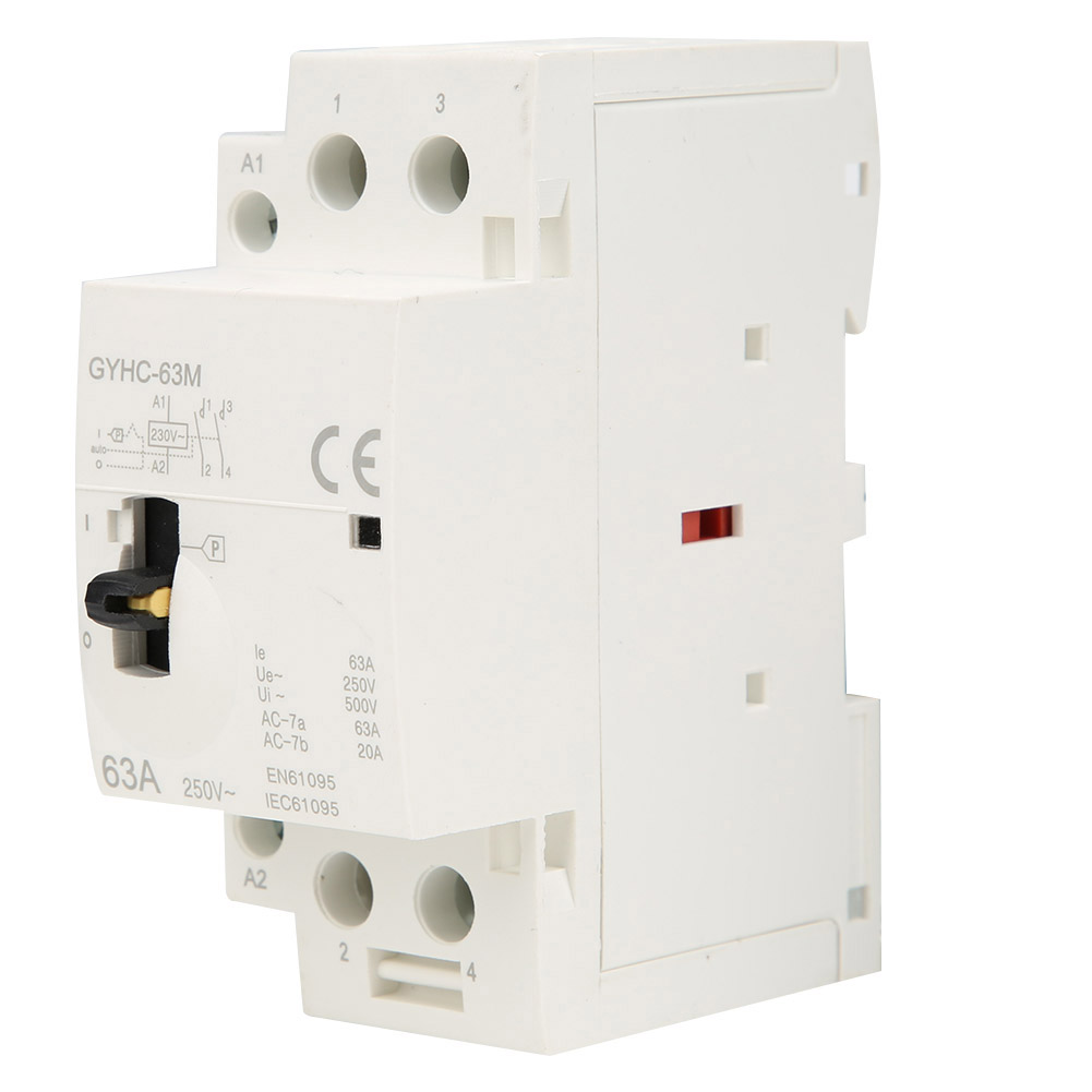 Miniatur-haushaltsschütz 220 V Ac 2p63a Mit Manueller Funktion 2no