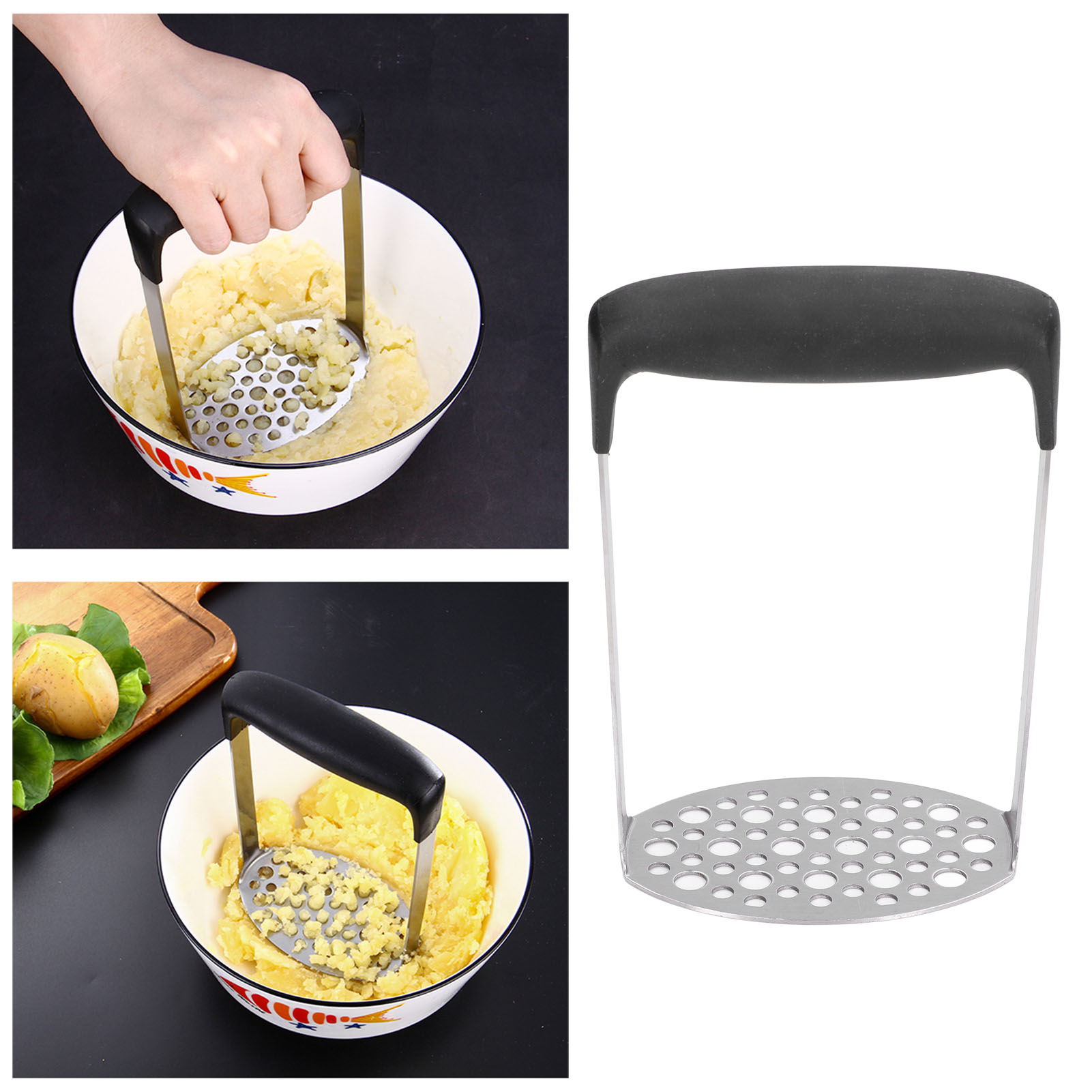 Kartoffelstampfer, Süßkartoffelpresse, Rutschfester Griff