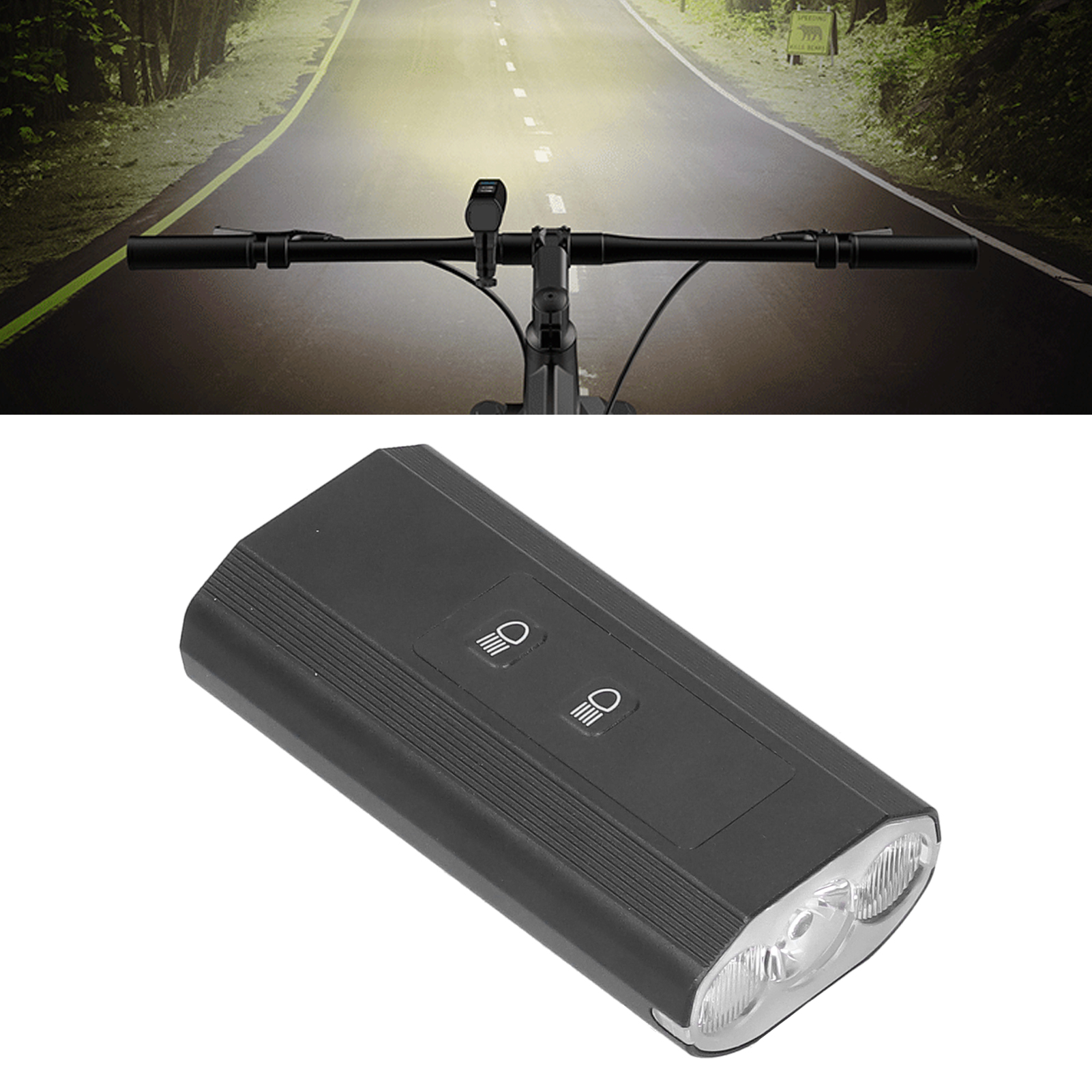 Led-fahrradlampe, 3-led-fahrradscheinwerfer Mit Einstellbarem Fern- Und Abblendlicht, Akkuanzeige, Usb-ladefunktion, Lampe Für Rennräder, Lampe Für Mountainbikes.