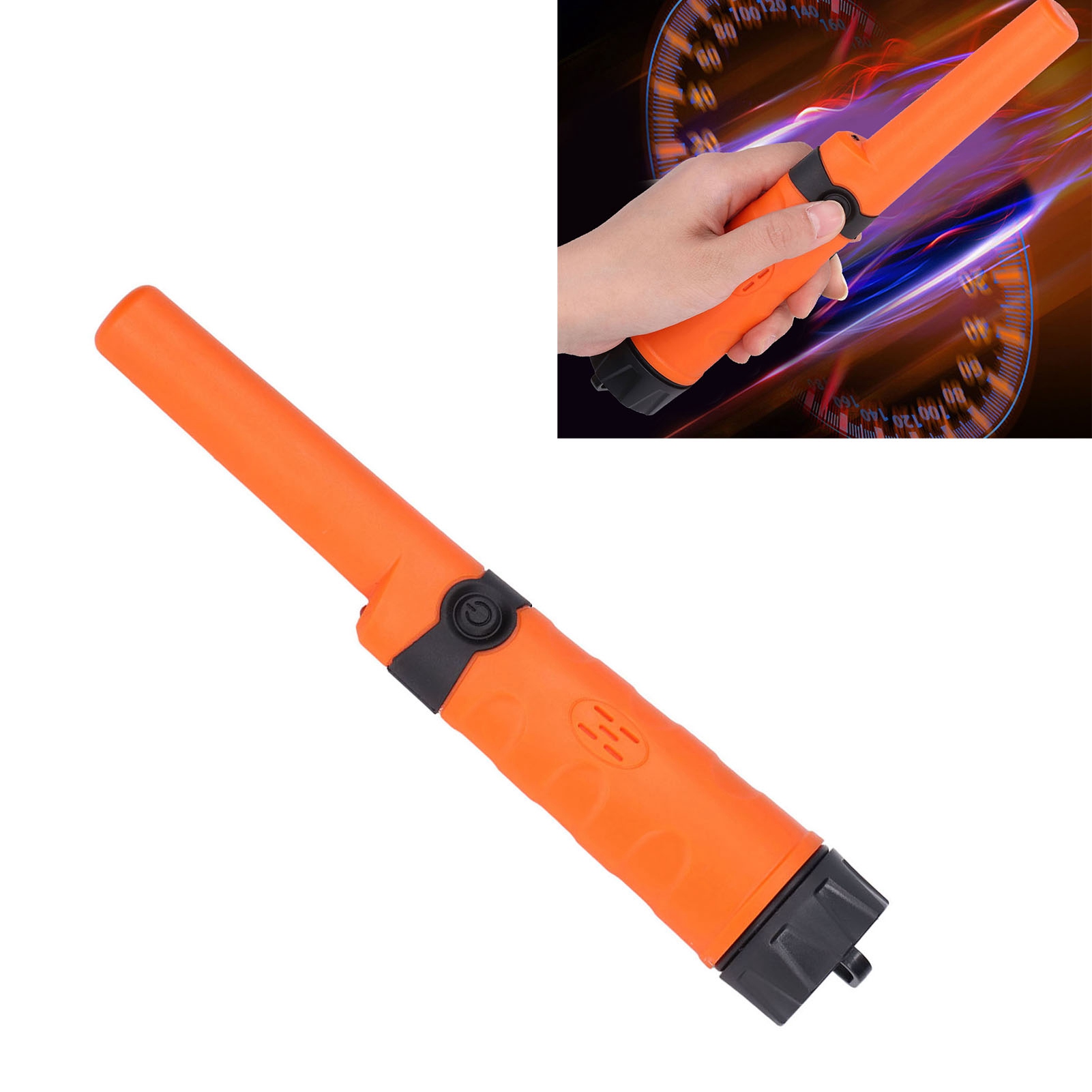 360-grad-metalldetektor, Dc/9v, Vollständig Wasserdicht, Hochempfindlicher Metallpositionierungsstab (einstellbare Empfindlichkeit)