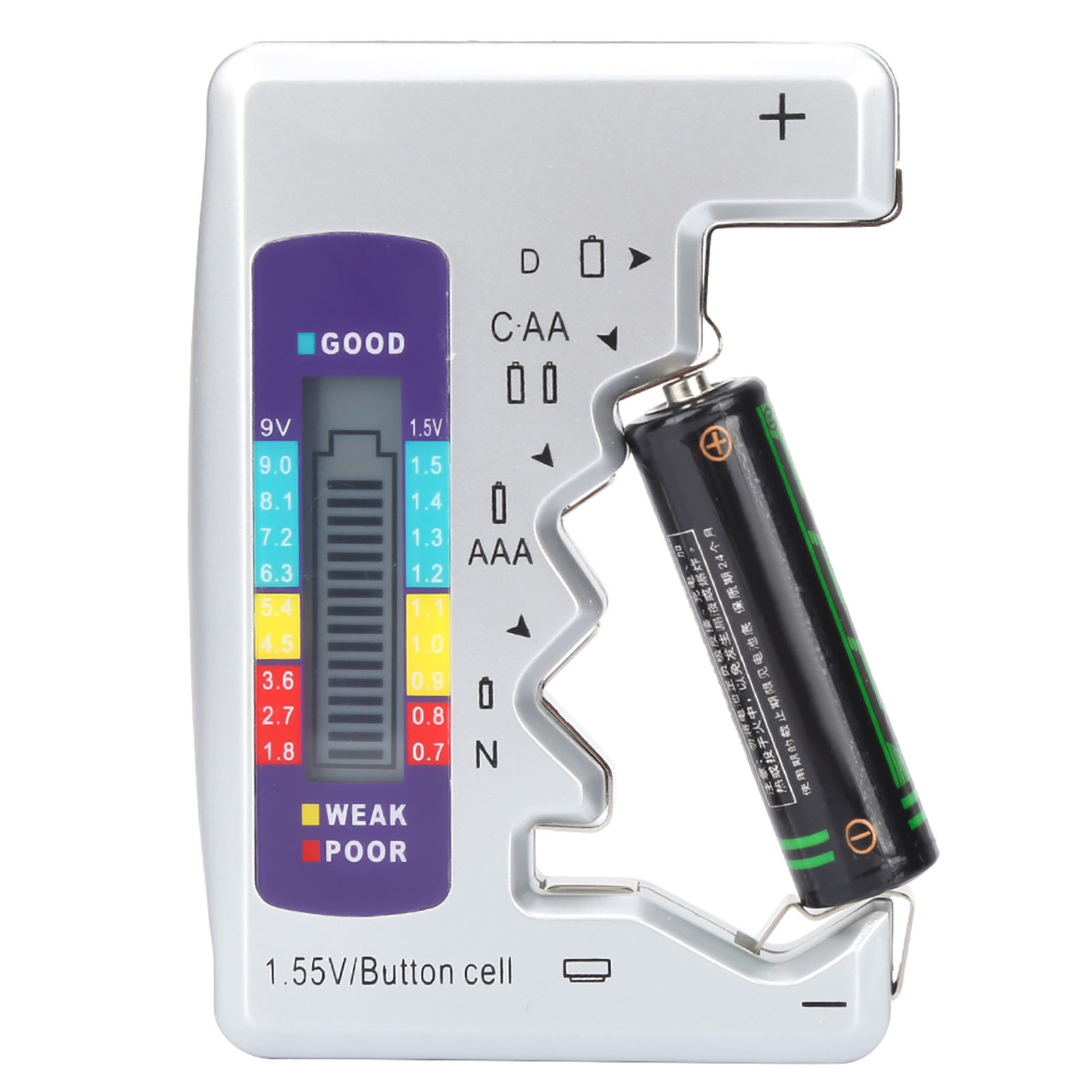 Batterietester Mit Digitalanzeige, Wattmeter, Kapazitätstester Für Trockenbatterien