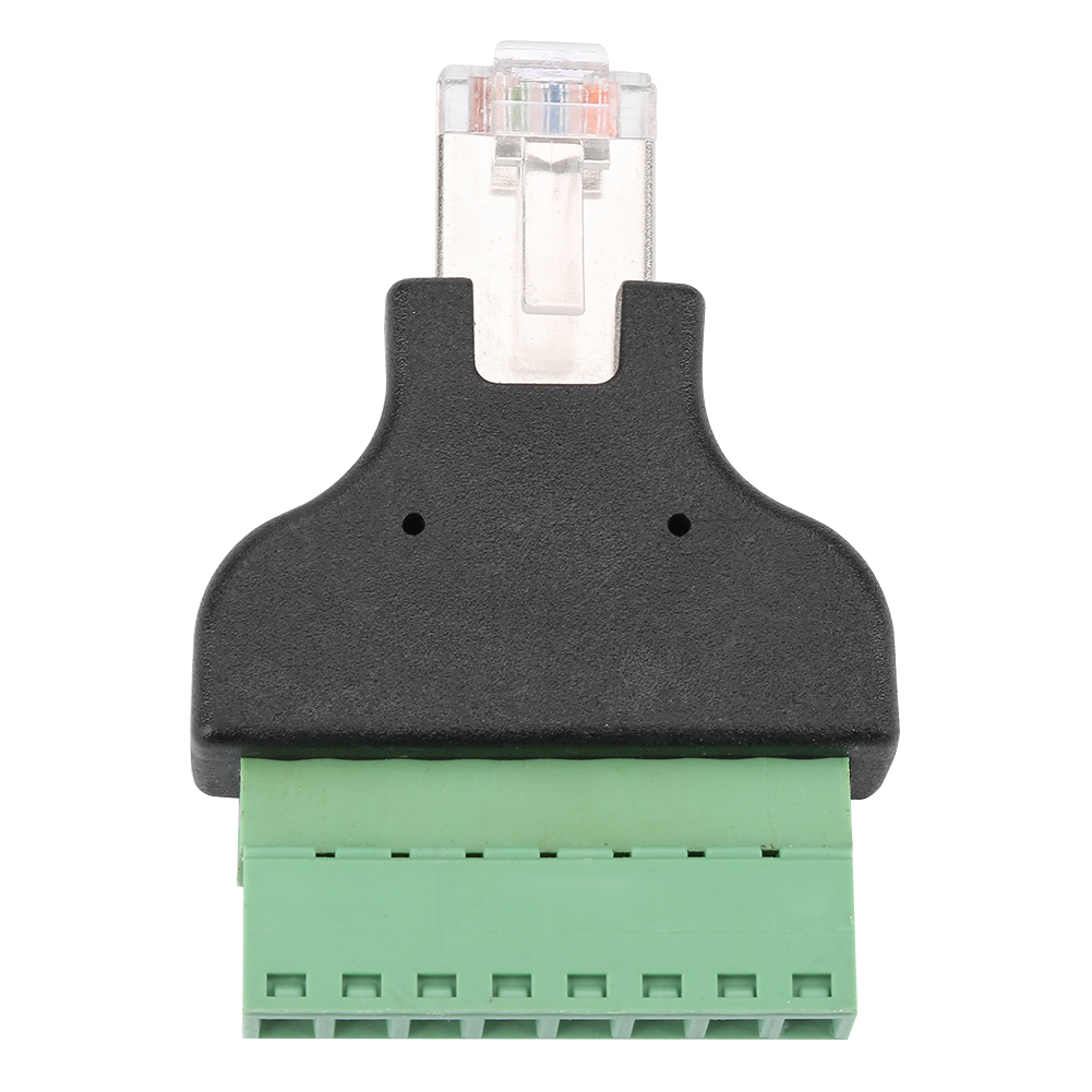 Geschirmter Lötfreier 8p8c-adapter Für Rg-45-netzwerke, Grüner Stecker