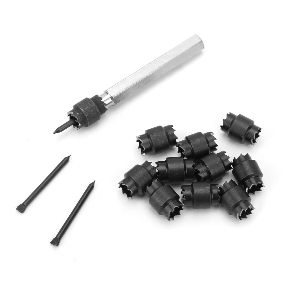13 Doppelseitige 3/8"-drehpunktschweißmesser