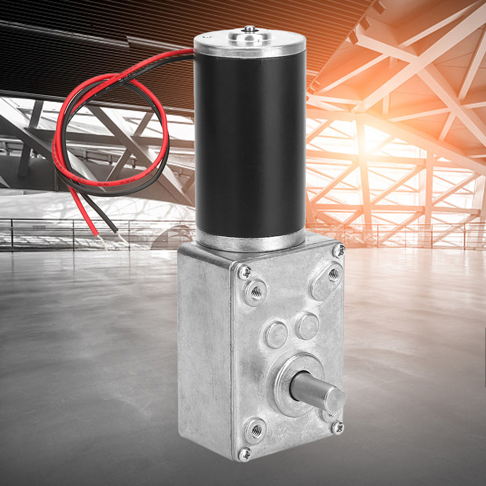 12-v-gleichstrom-schneckengetriebemotor Mit 8-mm-abtriebswelle