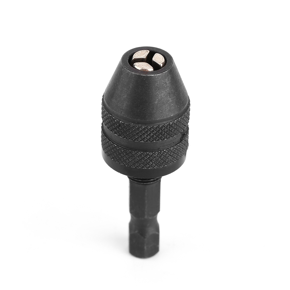 Elektrisches Schleif-/bohrfutter Mit Einem Spannbereich Von 0,3 Bis 3 Mm, 1/4-zoll-schaft, Schwarz.