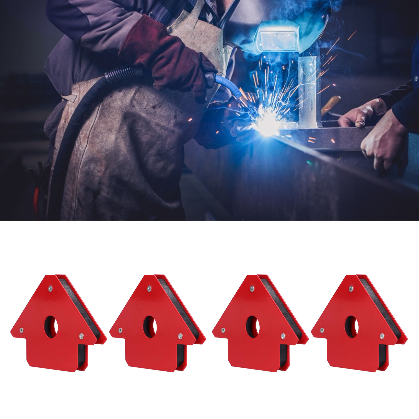 Leistungsstarker Magnetischer Schweißpositionierer (4 Stück/11 Kg), Zusätzliche Schweißstütze, Magnet Mit Mehreren Winkeln