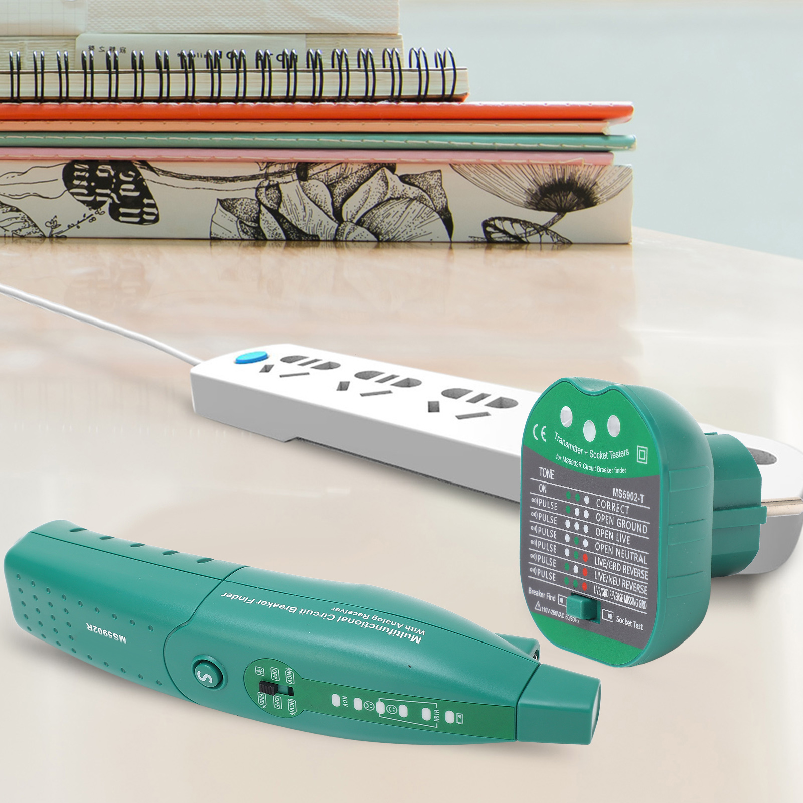 Histek Ms5902r 110-250v Automatischer Sicherungs- Und Leitungsschutzschalter-locator-tester