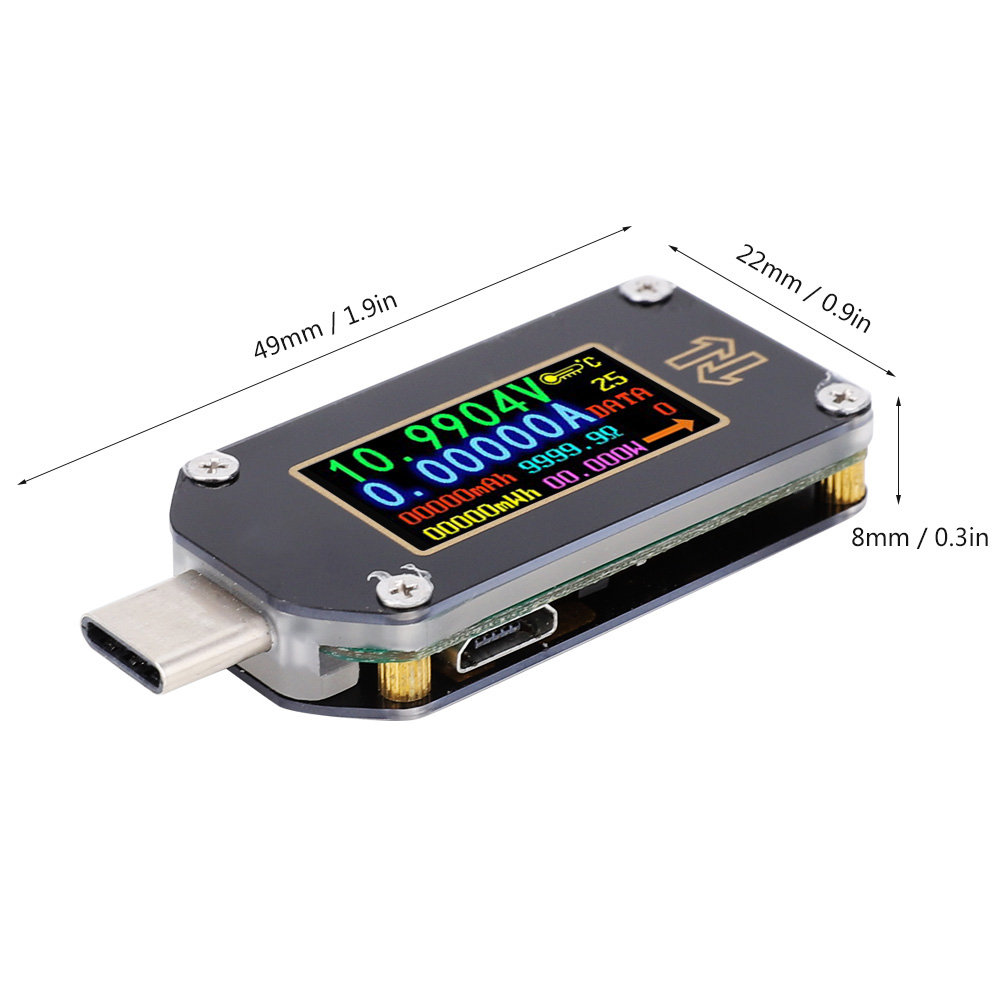 Der Ruiden Tc66 Ist Ein Pd-schnellladeprotokoll-detektor, Ein Usb-c-spannungs-/stromtester Und Ein Multimeter. Er Ist Auf Aliexpress Für 19 Us-dollar, Auf Ebay Für 21 Us-dollar Und Auf Amazon Für 21 U