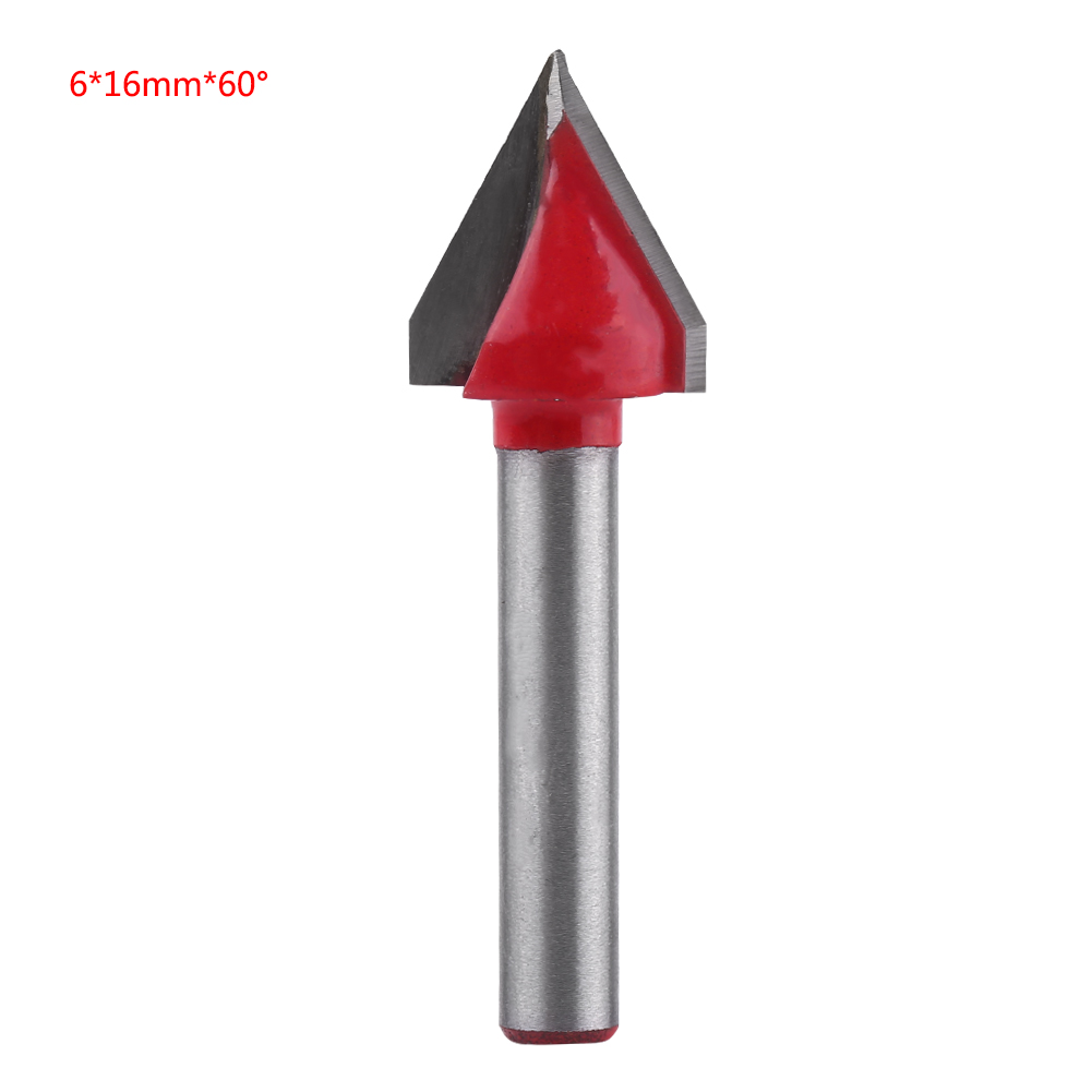 Rotes V-förmiges 3d-messer