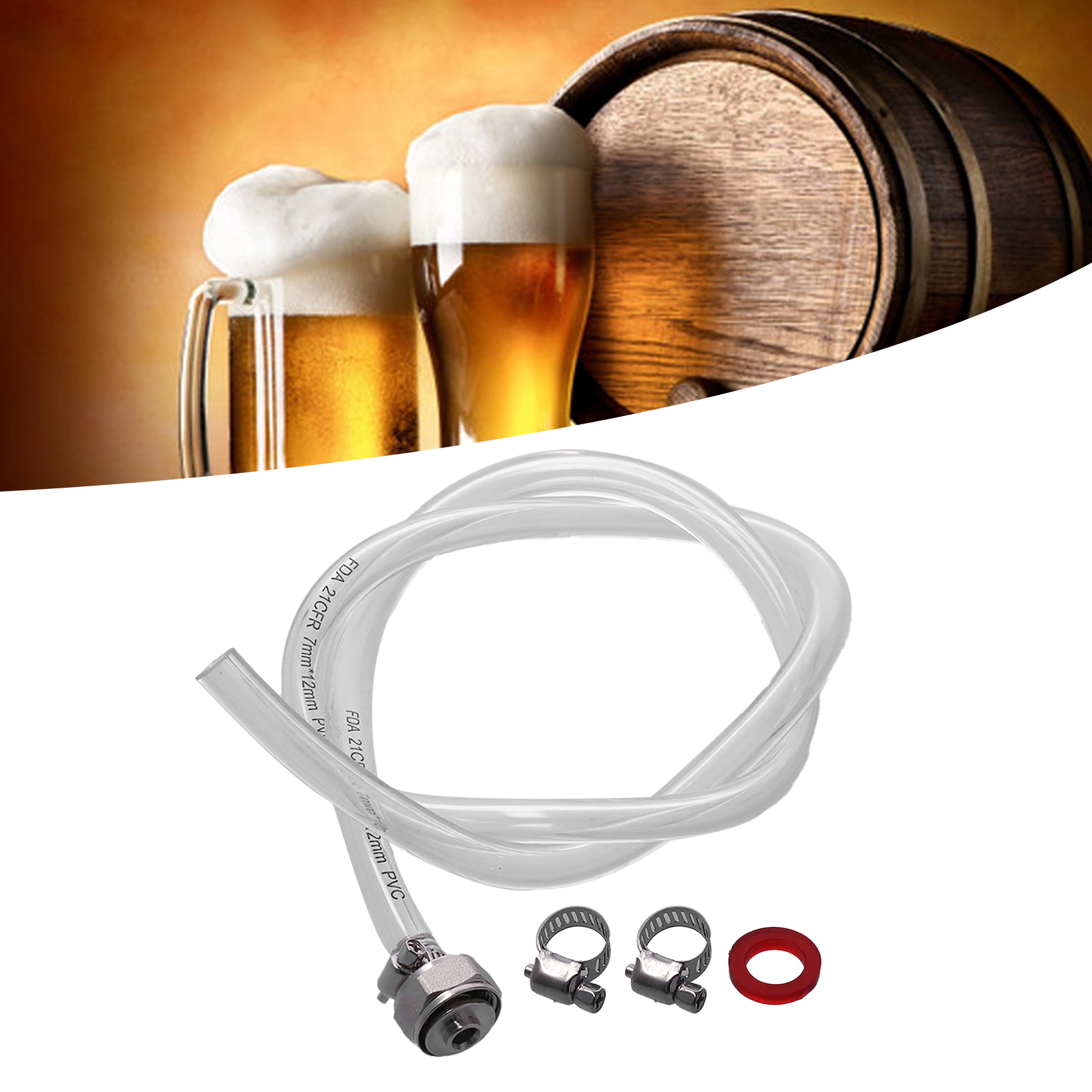 Geeignet Zum Verbinden Von Kolonnenbierfässern, Bierfass-anschlussset, 1 Meter Langer Bierfassschlauch