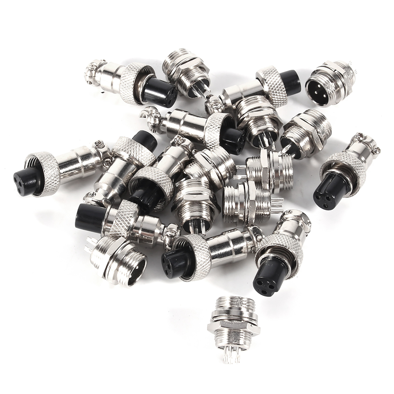 Gx12 3-poliger Luftfahrtstecker (stecker Und Buchse).