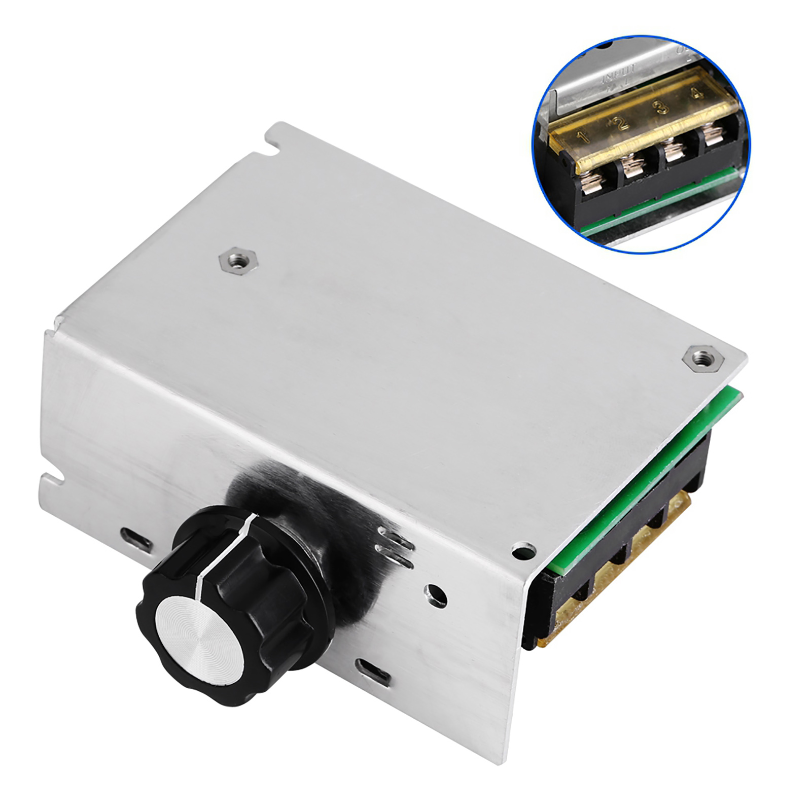 Importierter 4000-w-hochleistungs-thyristor-wechselspannungsregler Mit Sicherungshalter