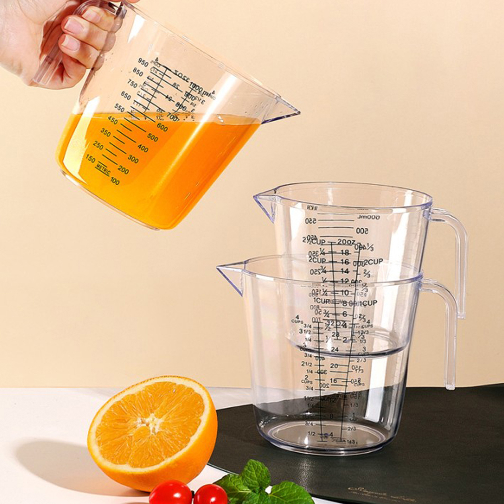 600 Ml Messbecher Aus Transparentem Kunststoff Mit Skala Für Den Küchengebrauch