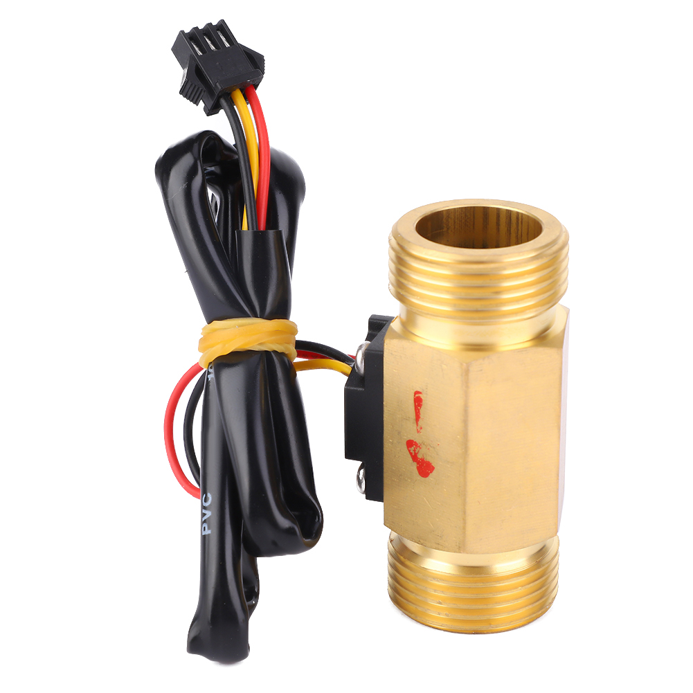 6-punkt-flüssigkeitsdurchflusssensor, Hall-effekt-durchflussmesser, 60 Mm Länge, Doppel-außengewinde, 1–30 L/min