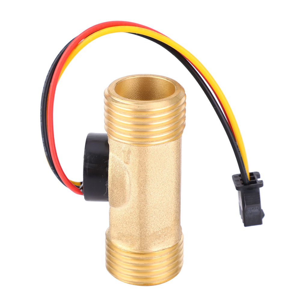 4-punkt-hall-effekt-durchflusssensor, 52 Mm Länge, Doppeltes Außengewinde, 1–30 L/min