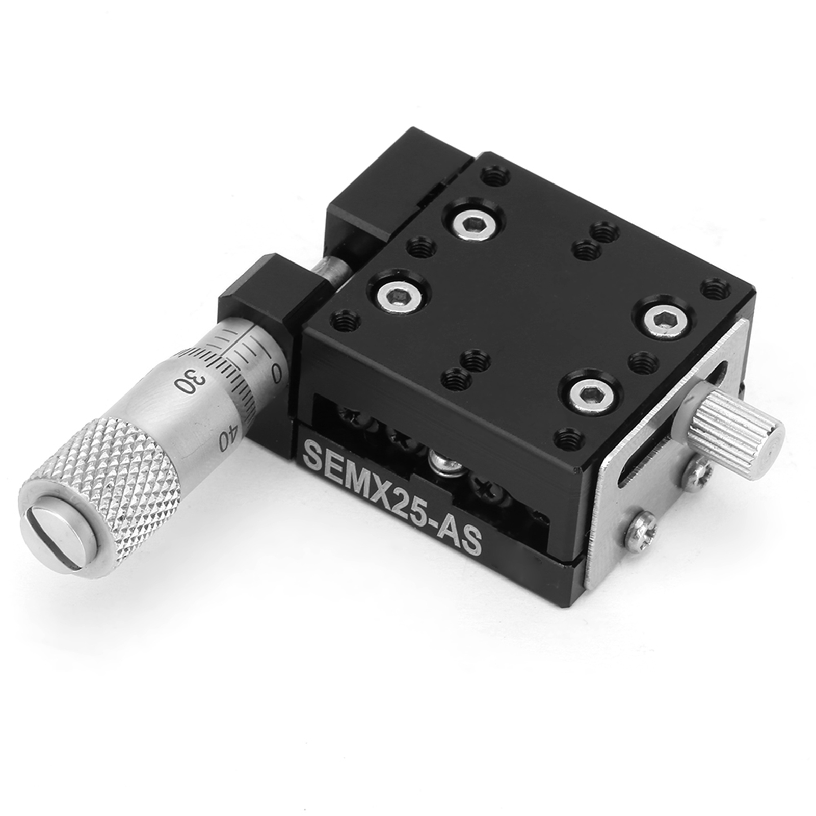 Semx25-as Manueller Feinverstellschlitten Für Die X-achse, Präzisions-feinverstellplattform, Manuelle Bewegungsplatte, Tischabmessungen 2525 Mm.