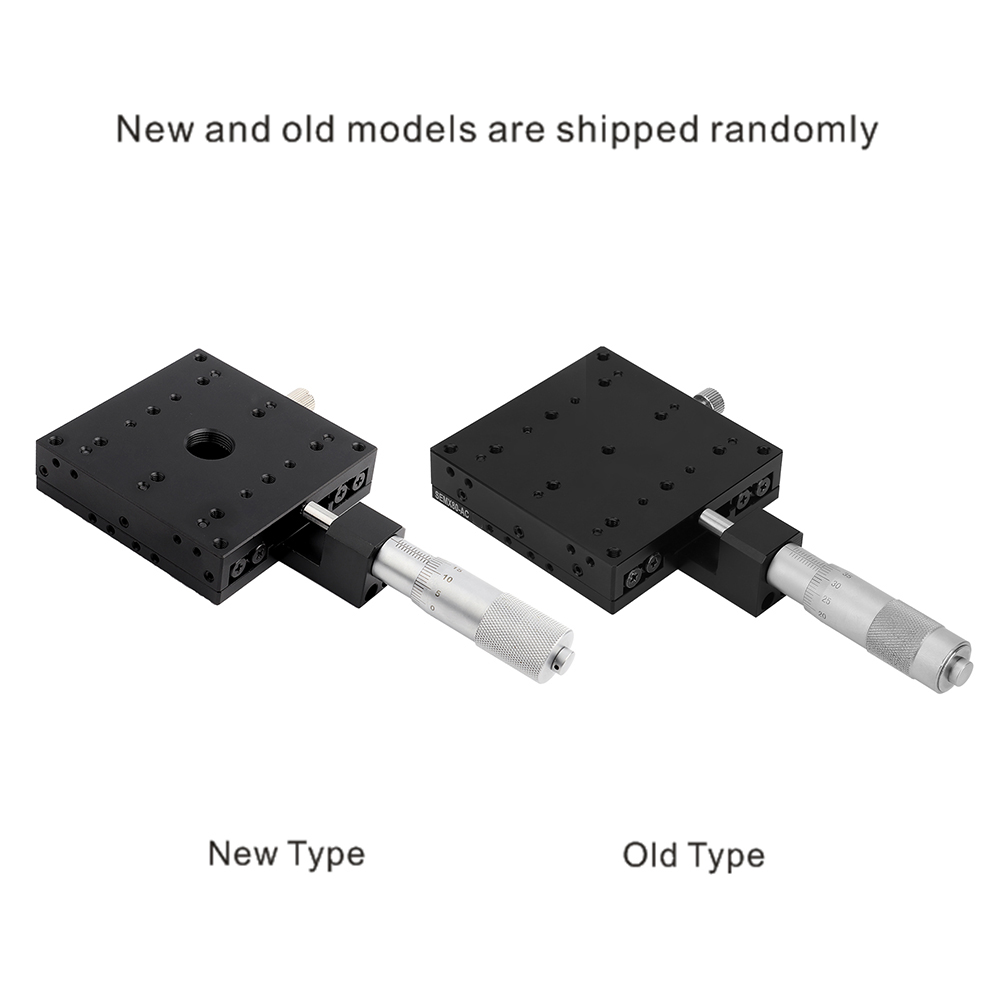 Semx80-ac Manueller Feinverstellschlitten Für Die X-achse, Präzisions-feinverstellplattform, Tischabmessungen: 80 × 80 × 20 Mm