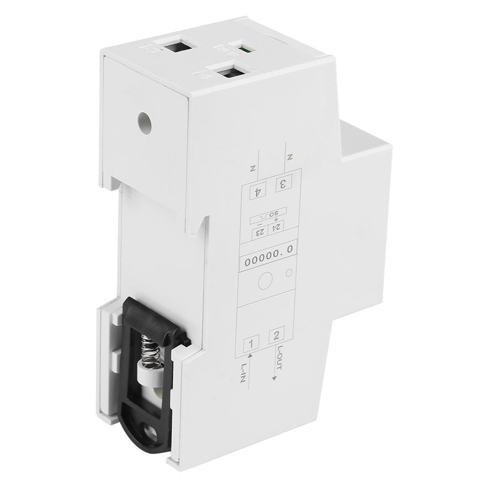 Rücksetzbarer, Hintergrundbeleuchteter Einphasen-energiezähler 5-80 A 230 V 50 Hz Dds015