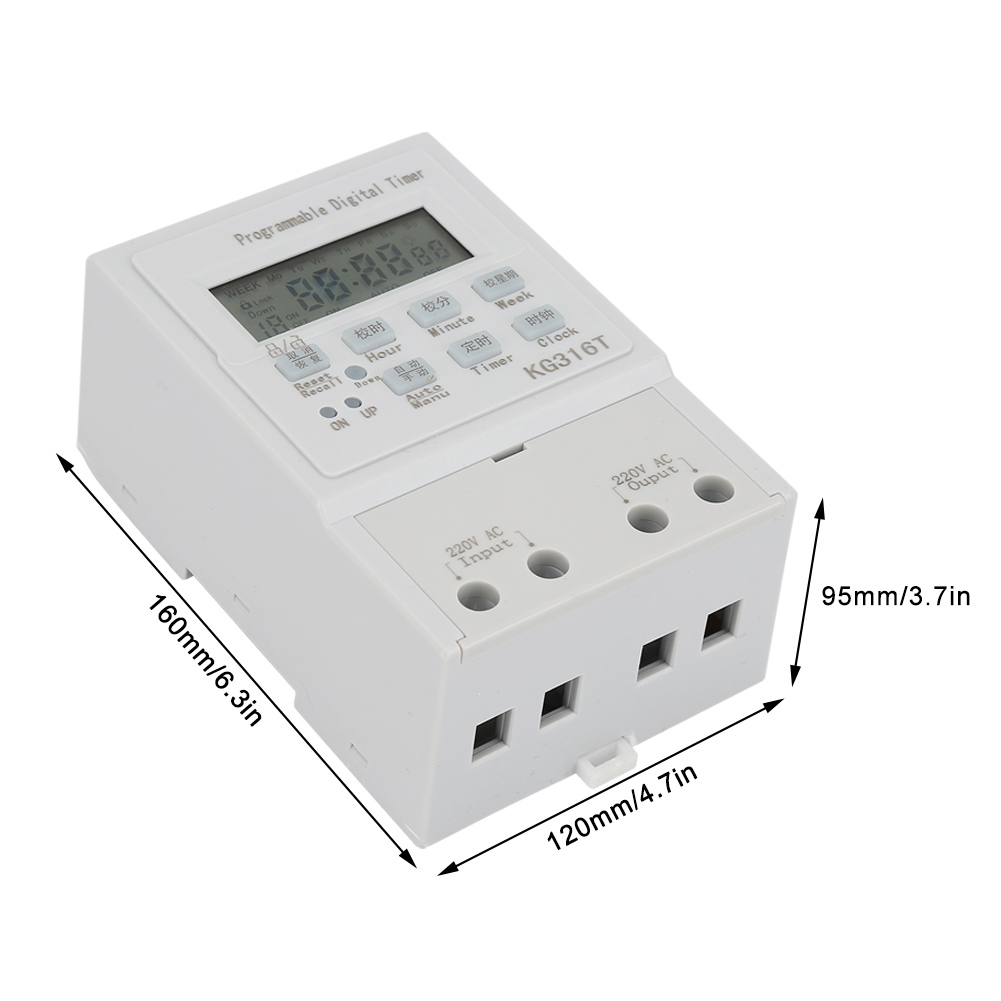 Belme Kg316t 220v Ac Mikroprozessorgesteuerte Zeitschaltuhr