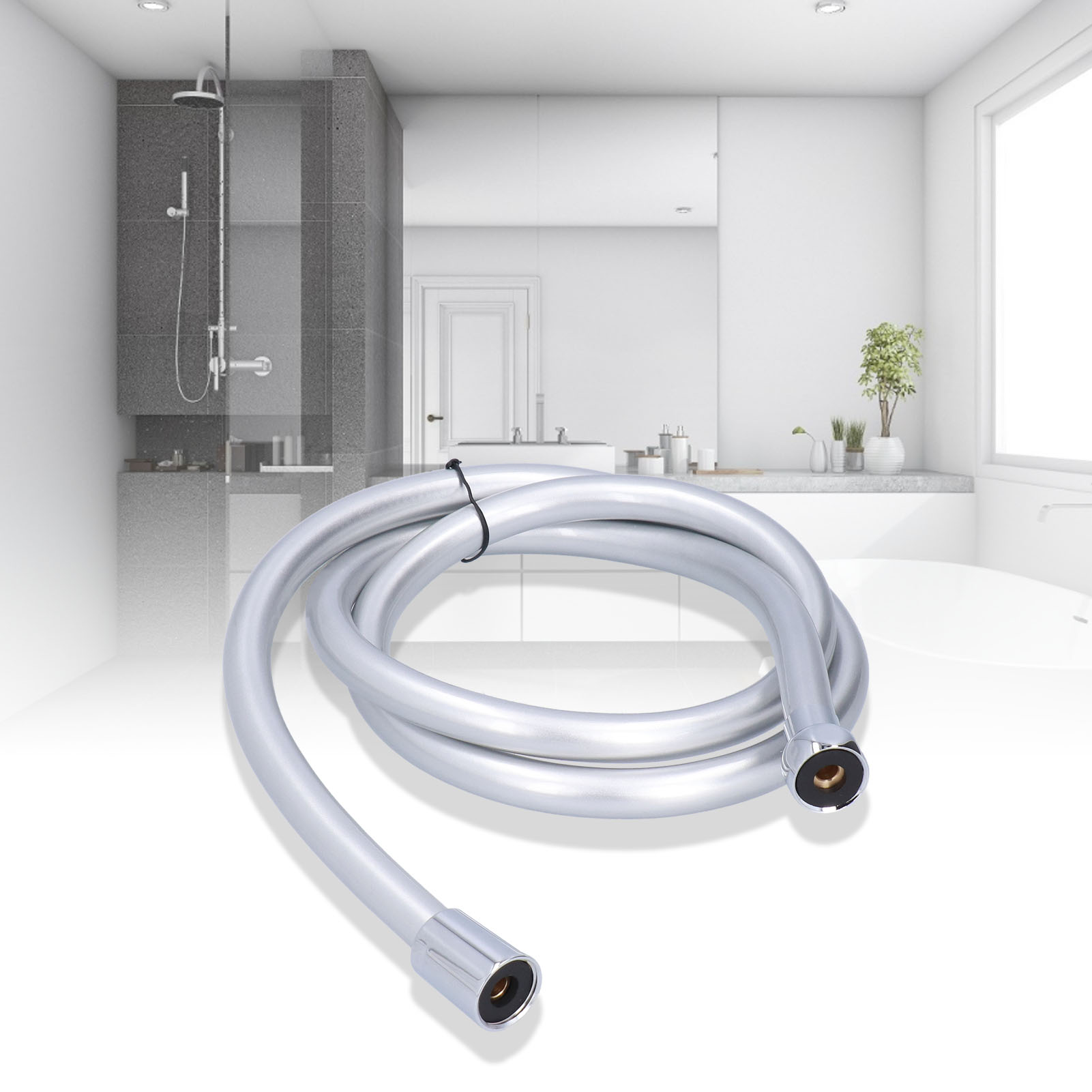 1,5 Meter Langer Pvc-duschschlauch, Duschschlauch Für Warmwasserbereiter, Duschkopfhalterung, Duschkopfschlauch, Regenwasserschlauch, Explosionsgeschützt.