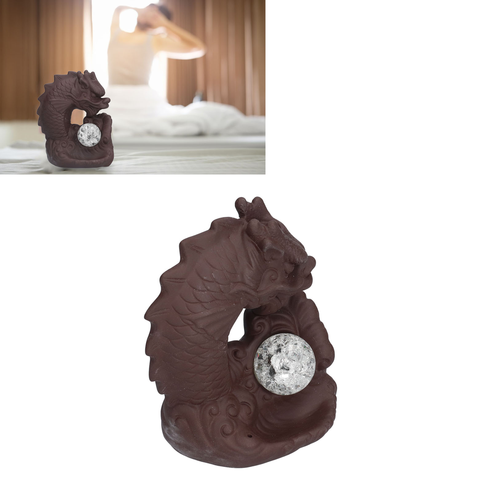 Kreativer Rückfluss-räuchergefäß, Räucherstäbchen Und Aromatherapie-diffusor Mit Doppelfunktion Für Zuhause/büro.