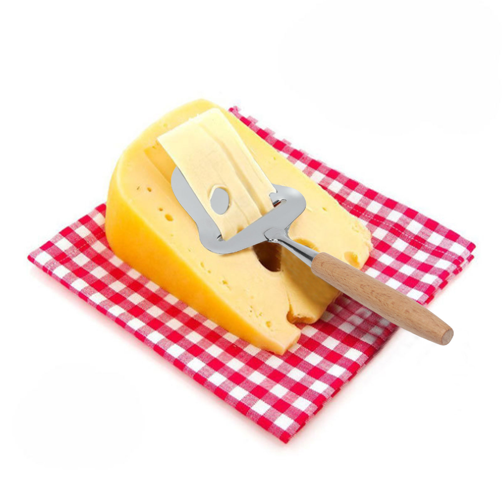 Käsereibe Mit Holzgriff, Käsereibe Aus Edelstahl, Flache Butterreibe, Küchenutensilien
