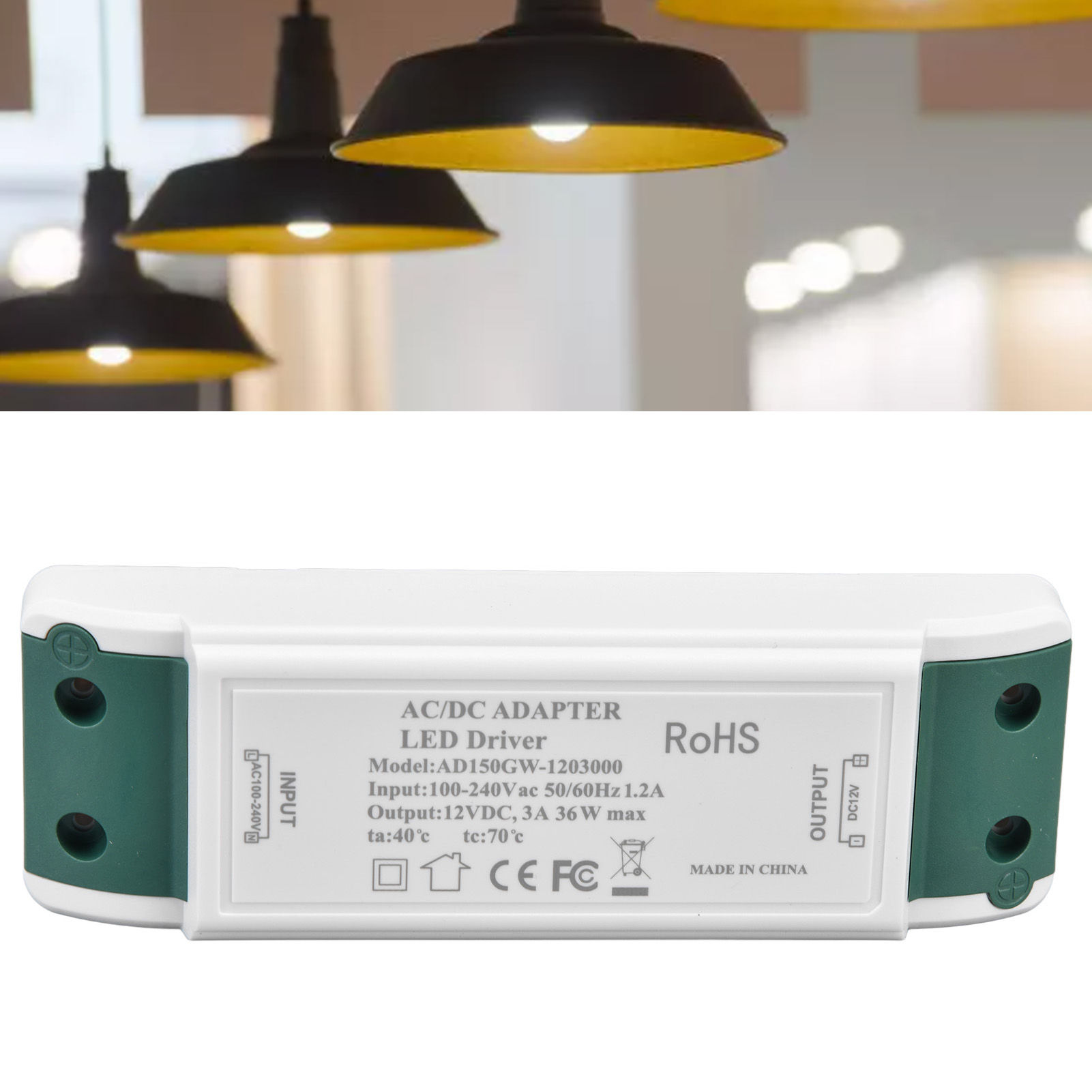 12v Dc Led-netzteil, 36w, 3a, Konstantstrom-spannungsadapter Für 12v Led-netzteile