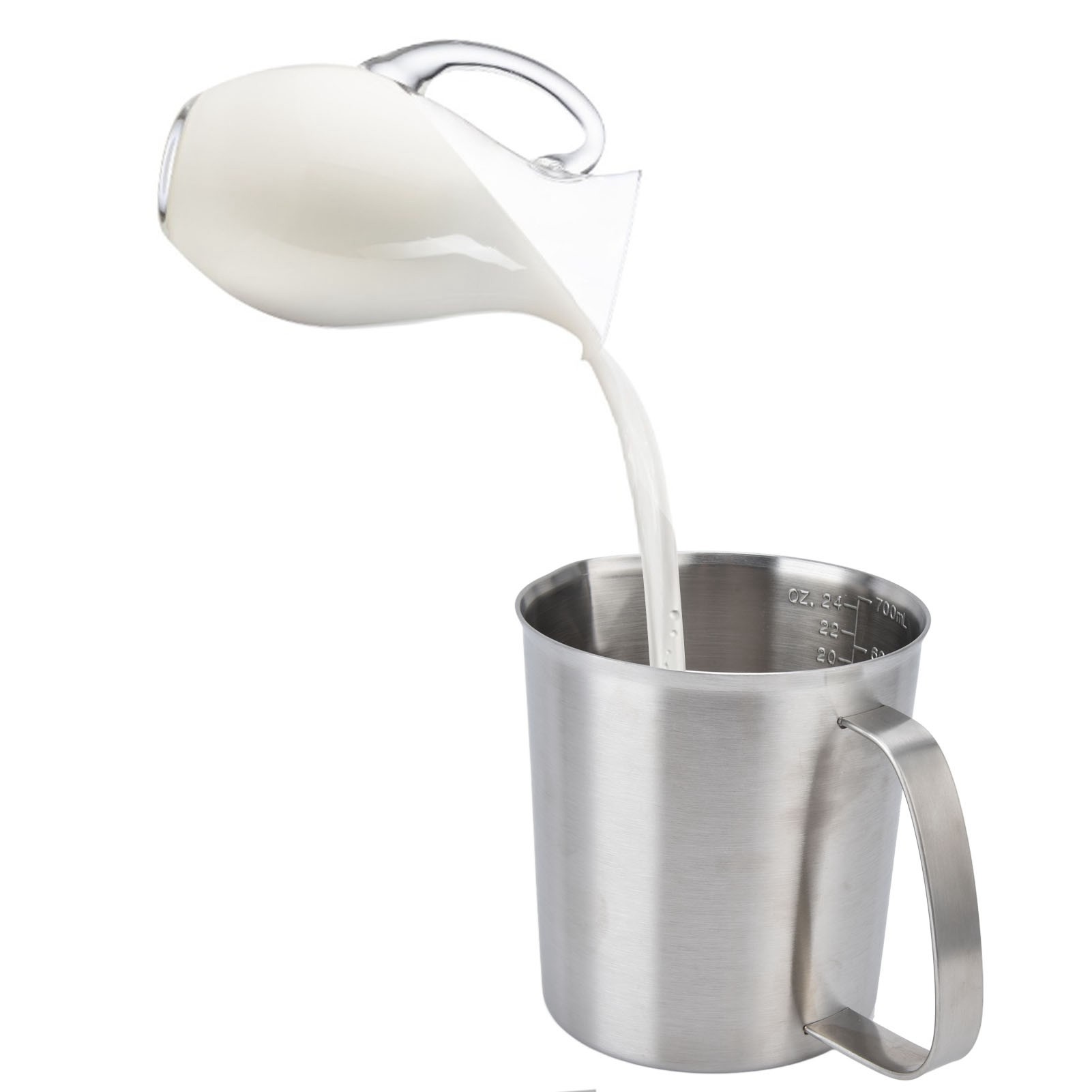 Messbecher Mit Skala, Wassermessbecher Für Restaurants, Backutensil Für Sojamilch, Milchmessbecher, 700 Ml