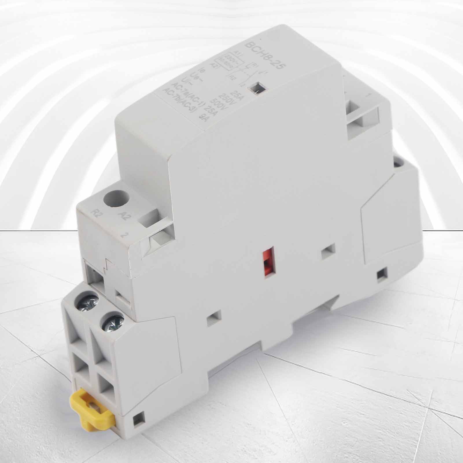 Netzschütz Für Den Hausgebrauch, 2-polig, 25 A, 220 V/230 V, 50/60 Hz, 1 Schließer, 1 Öffner