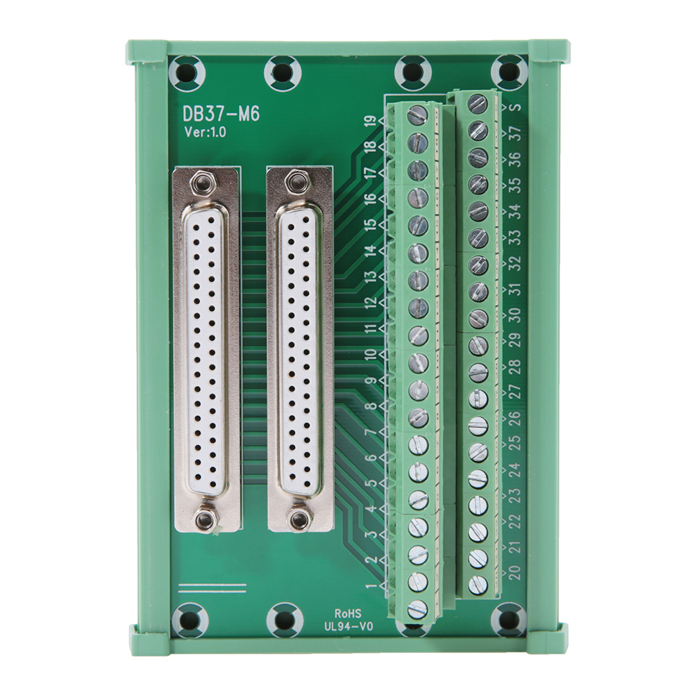 Db37-m6-klemmenblock Mit Doppeltem Weiblichen Stecker
