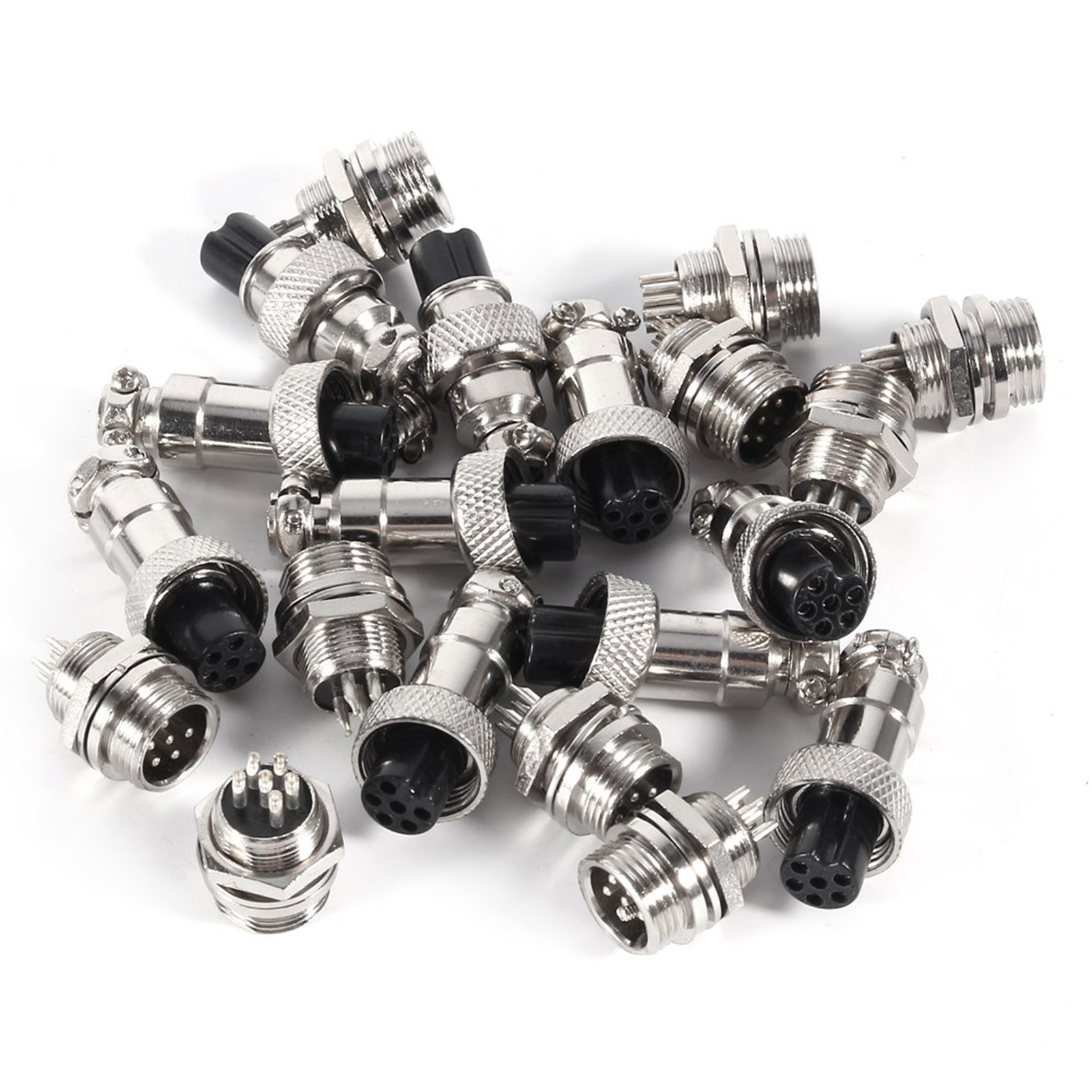 Gx12 6-poliger Luftfahrtstecker (stecker Und Buchse).