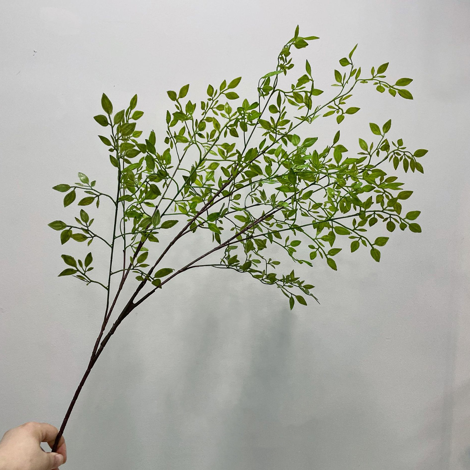 Künstliche Nandina Domestica / Seidenstoff, Kunststoff / 110 Cm /