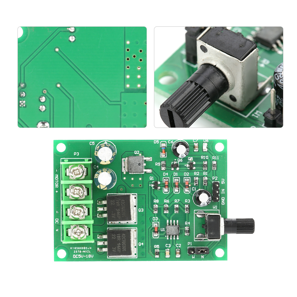 5–18 V Gleichstrom-drehzahlregler, Hochleistungs-pwm-drehzahlreglerplatine (pulsweitenmodulation) Für Kleine Permanentmagnetmotoren, 15 A