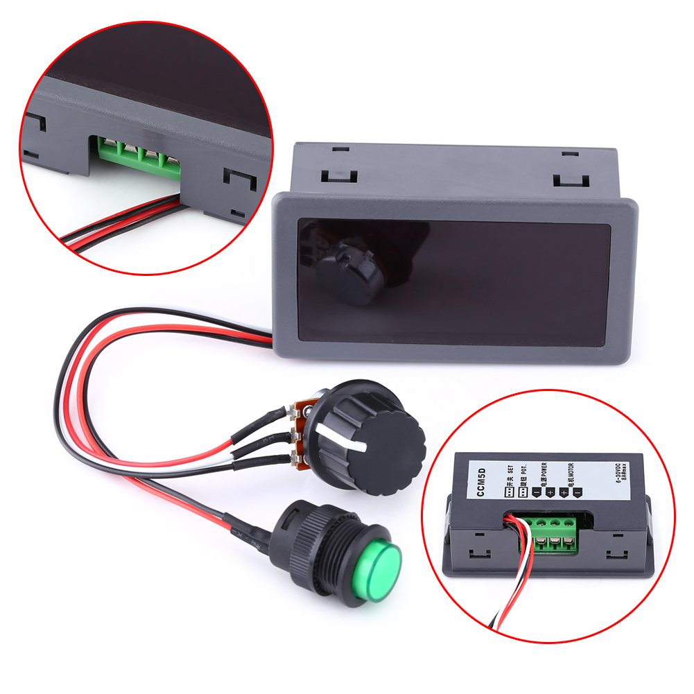 Drehzahlregler Für 6v-30v 8a Gleichstrommotor Mit Digitalanzeige Und Infrarot-fernbedienung, Progressive Pwm-drehzahlregelung.