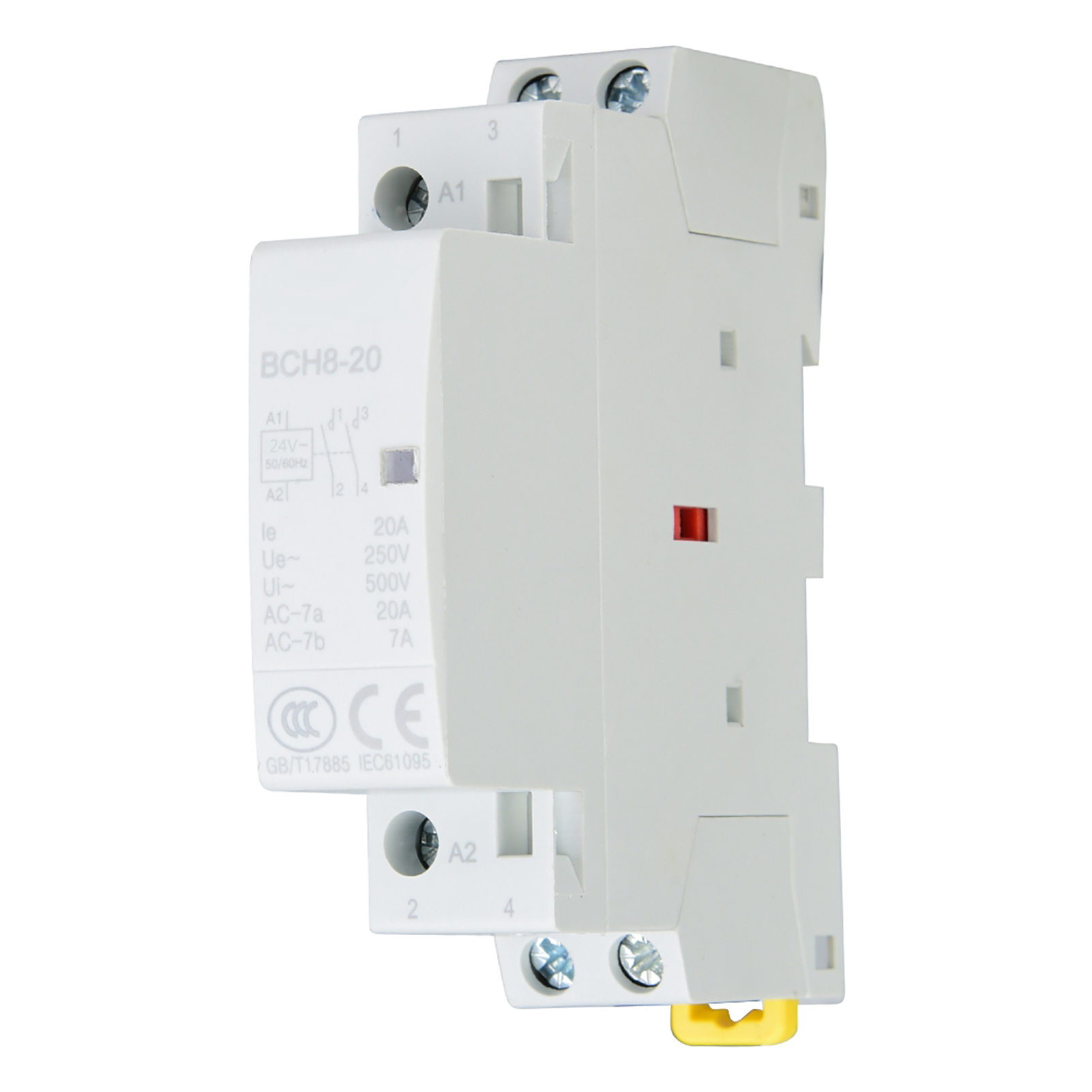 Netzschütz Für Den Hausgebrauch, 2-polig, 20 A, 50/60 Hz, 1 Schließer, 1 Öffner
