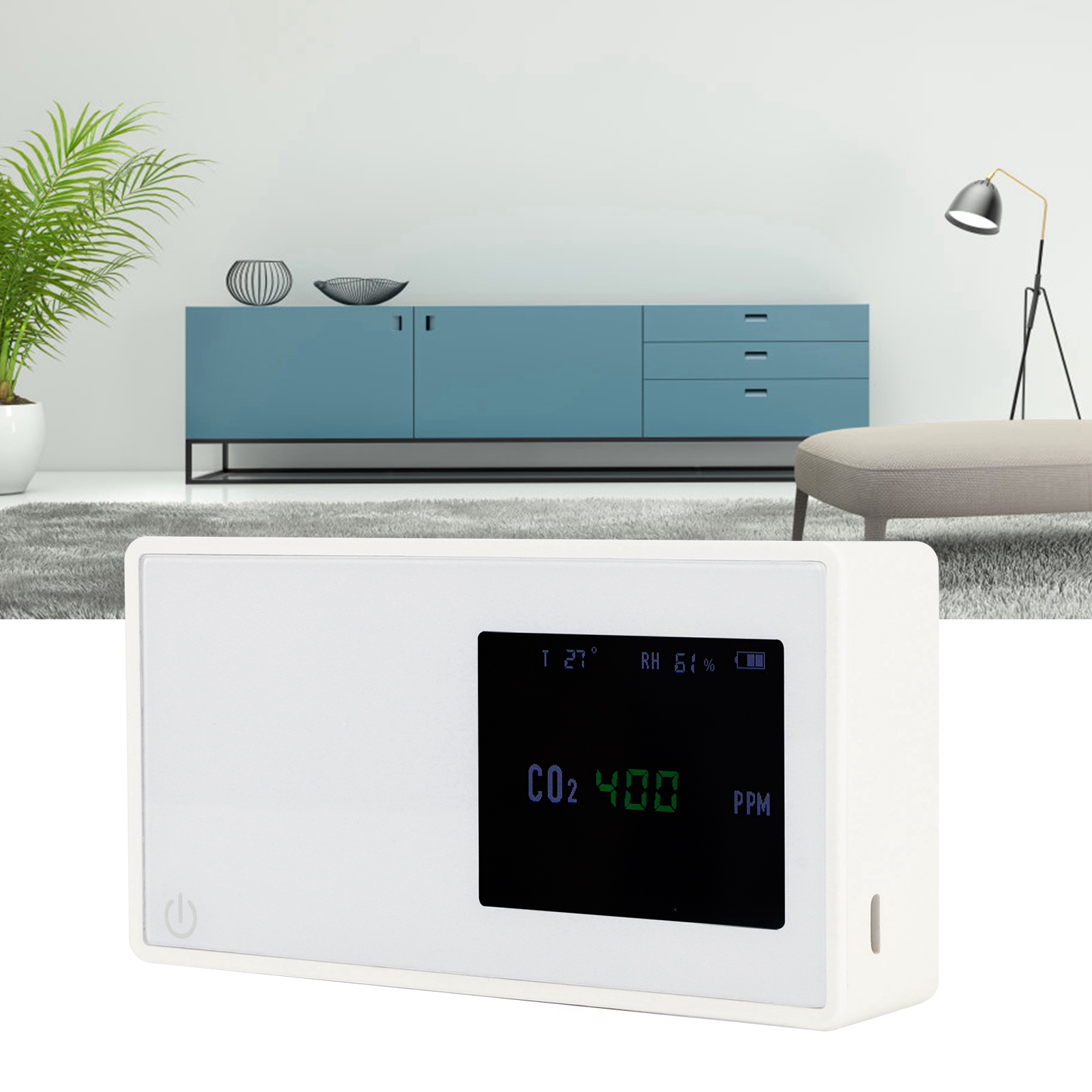 Kohlendioxid-analysator Für Den Heimgebrauch, Luftqualitätsdetektor, Intelligenter Kohlendioxid-detektor Mit Digitalanzeige, Usb-wiederaufladbar, Infrarotsensor-modell.