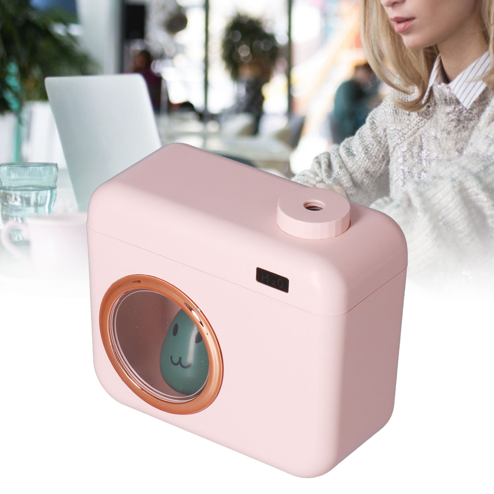 400-ml-luftbefeuchter Für Kameras, Zweistufiger Aromatherapie-luftbefeuchter Mit Nebelfunktion, Auto-luftbefeuchter, Usb-aufladbar