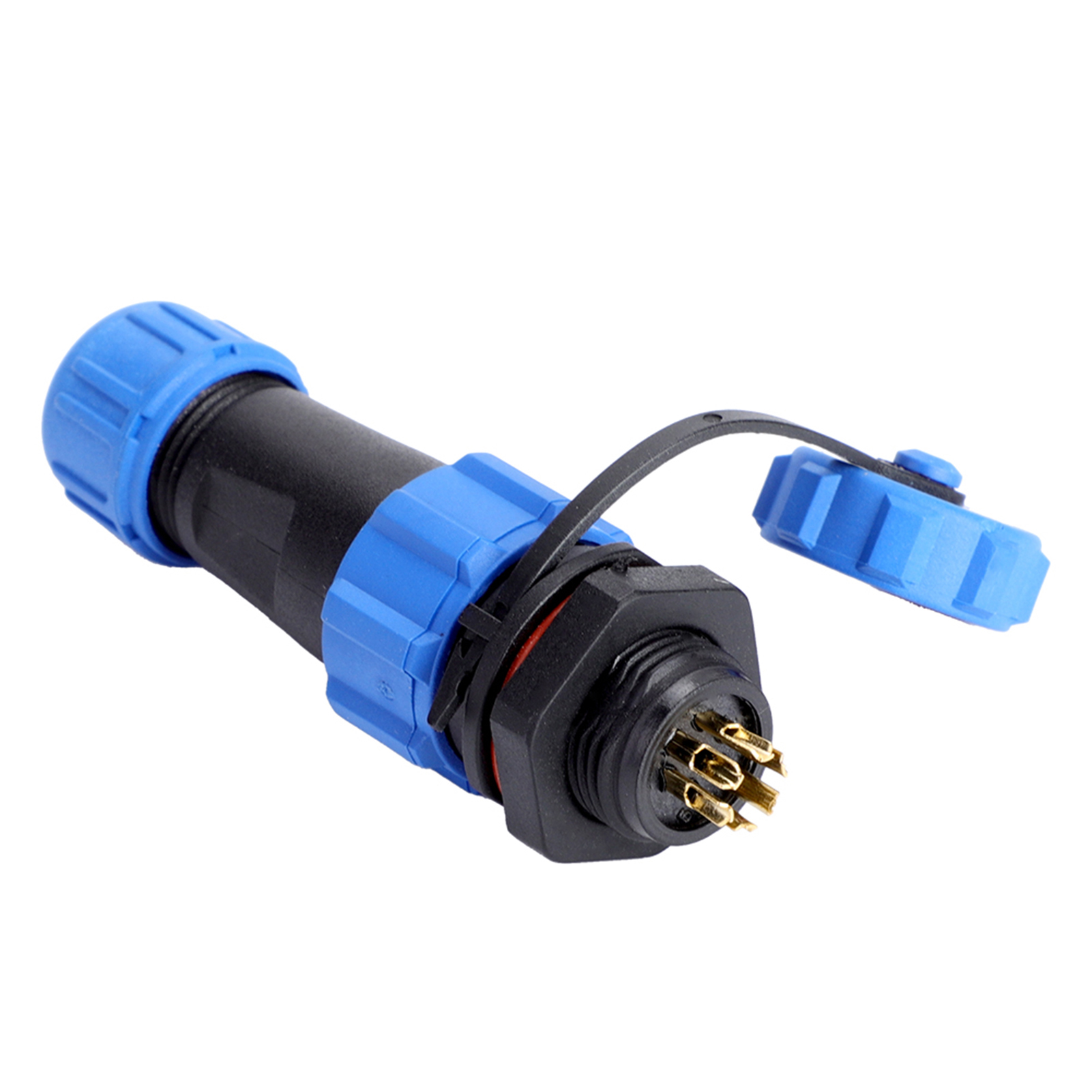 Wasserdichter Kunststoffstecker Ip687sp13 + 2/3/4/5/6/7/9-poliger Panelanschluss