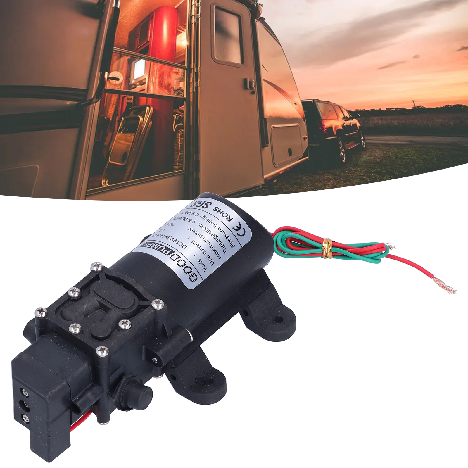 12v 70w 3308 Rückflusspumpe, Miniaturpumpe, Membranpumpe, Für Haus- Und Kühlsprinkler.