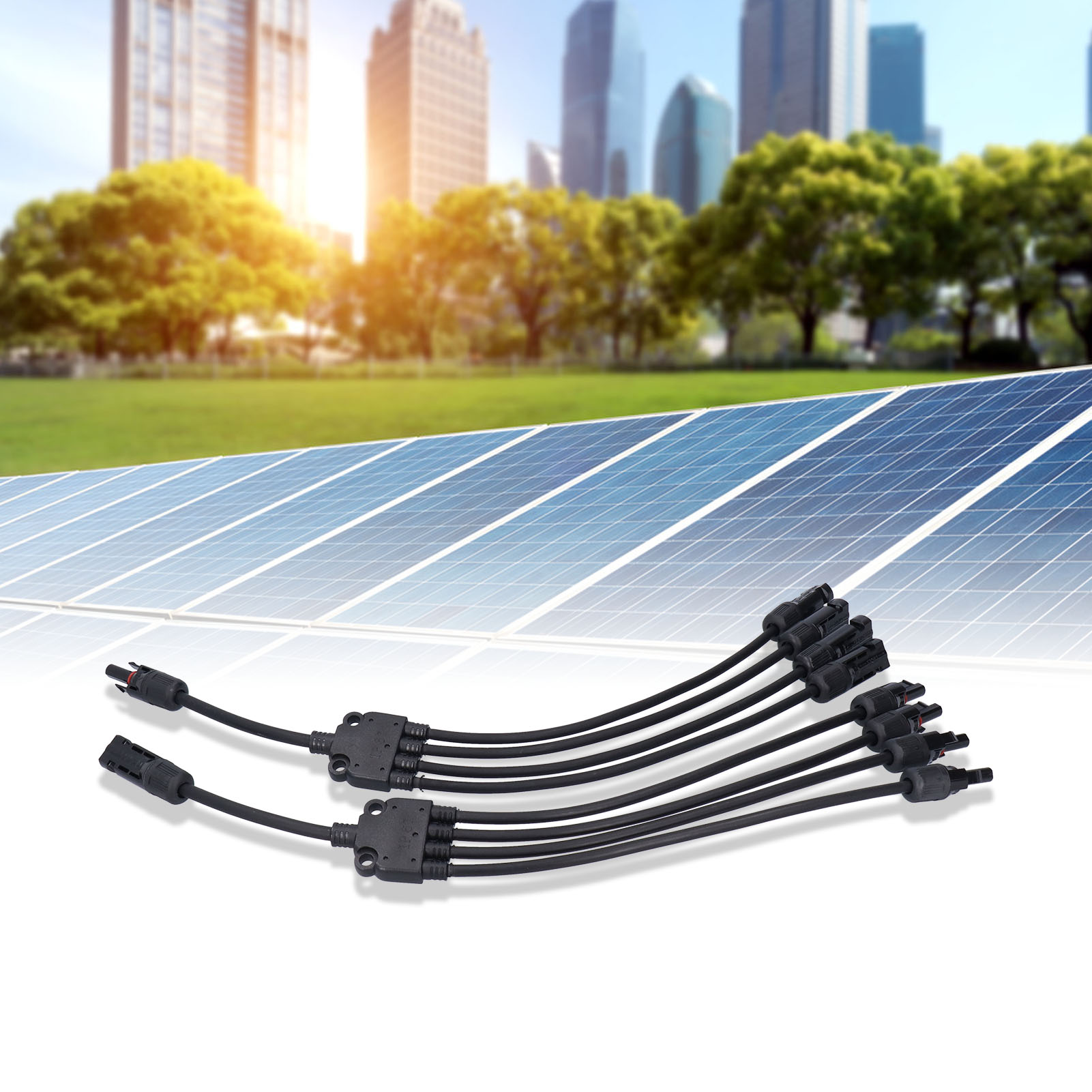 Parallelverbinder Für Solarmodule, Photovoltaik-verbinder, 4-fach-verteiler, 1-zu-4-fach-verteiler