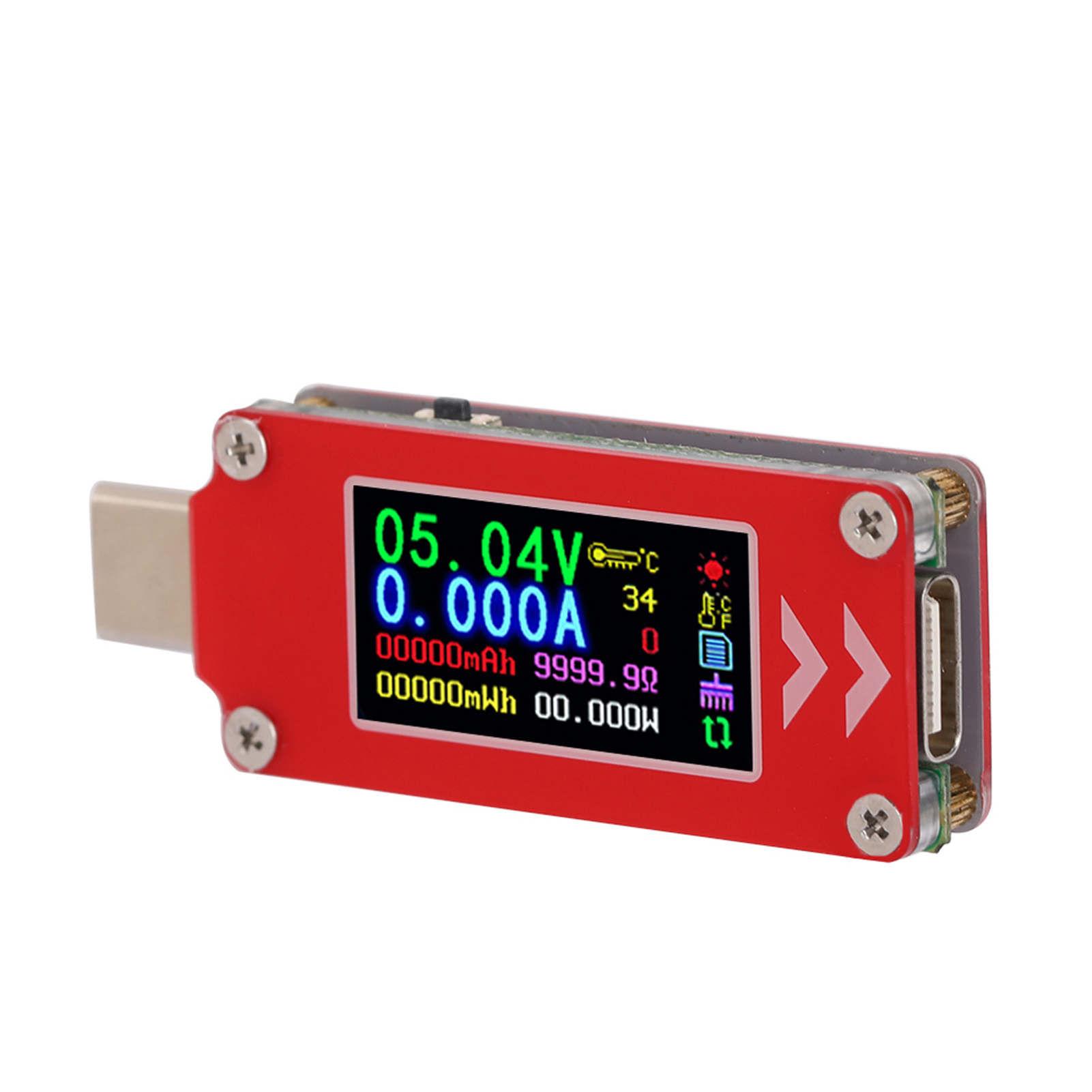 Tc64-farbdisplay, Pd-schnellladeerkennung, Usb-c-voltmeter Und Amperemeter