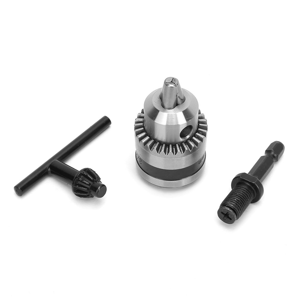 Leichtes Bohrfutter 0,6-6 Mm, 3/8-24unf Gewinde + 3/8" Gewindeverlängerung Mit 1/4" Sechskantkopf.