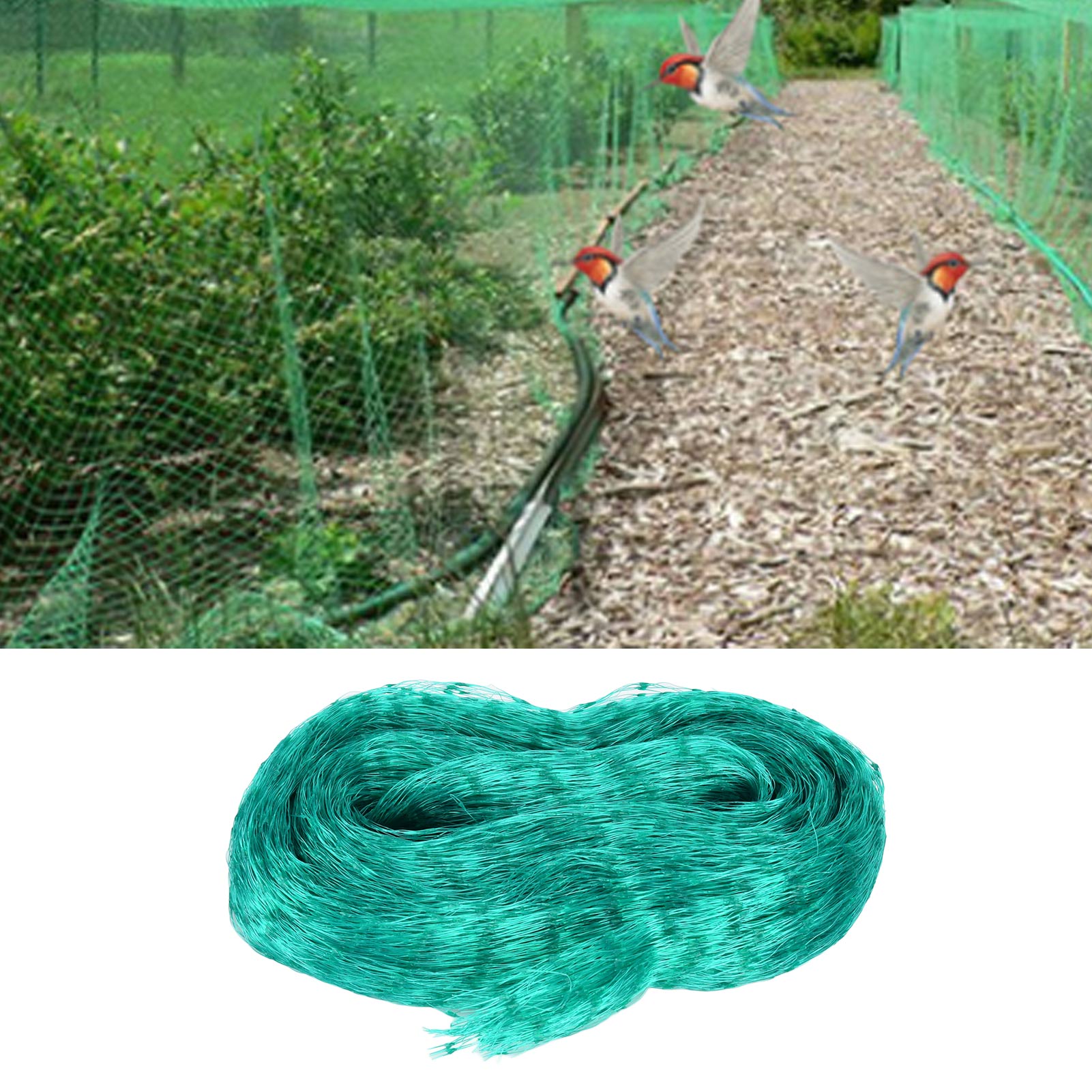 2 X 10 M Gartenvogelnetz Für Jungpflanzen Und Obstbäume, Nylonnetz Zum Schutz Vor Insekten Und Vögeln