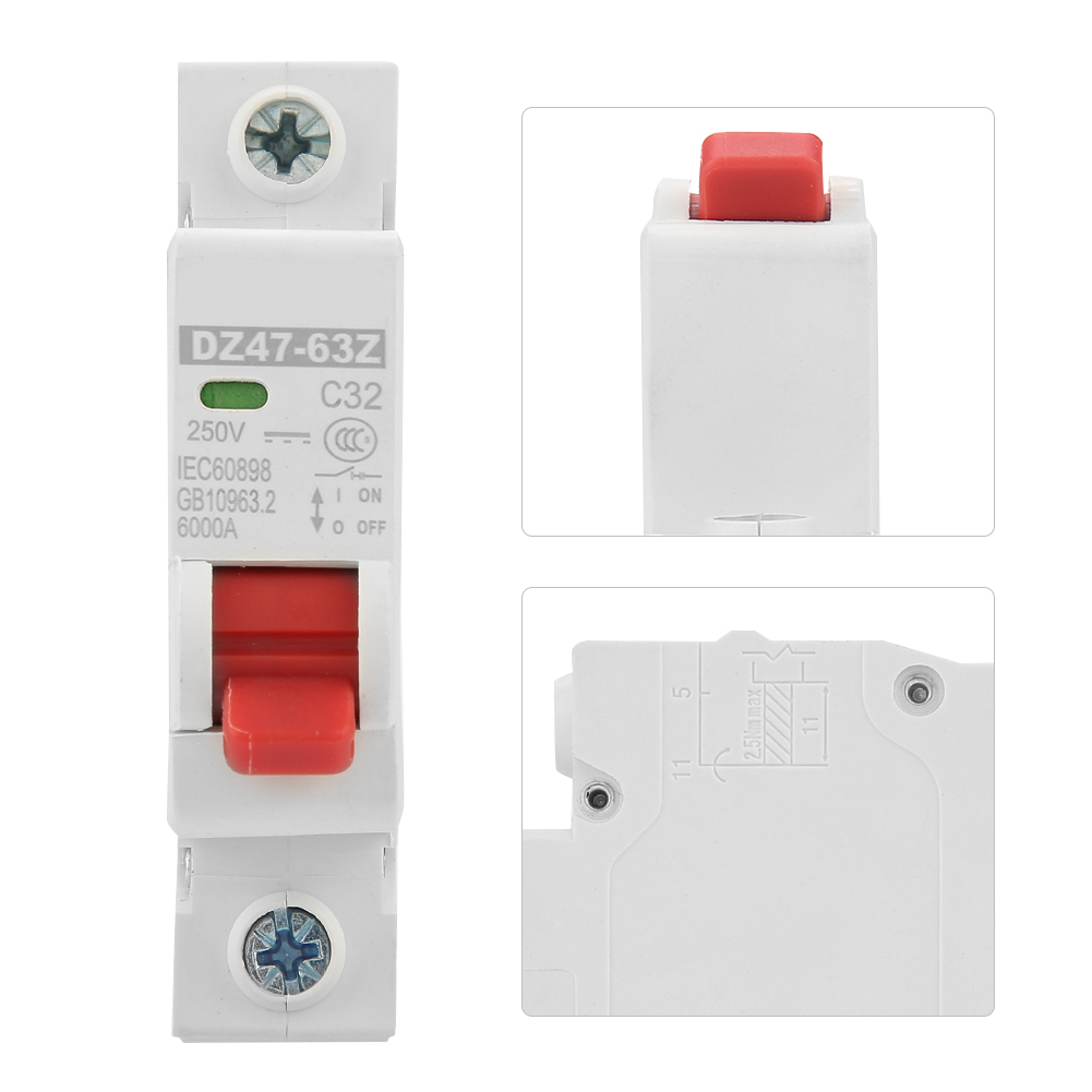 Miniatur-photovoltaik-leistungsschalter Dc Dz47-63z-1p 32a