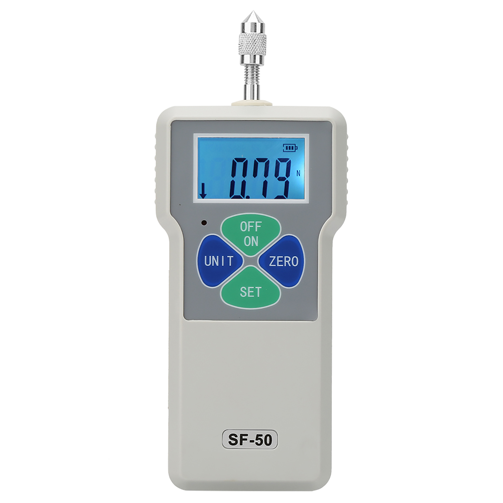 Ac100-240v Sf-50 Tragbares Digitales Kraftmessgerät (50 N / 5 Kg / 11 Lb)
