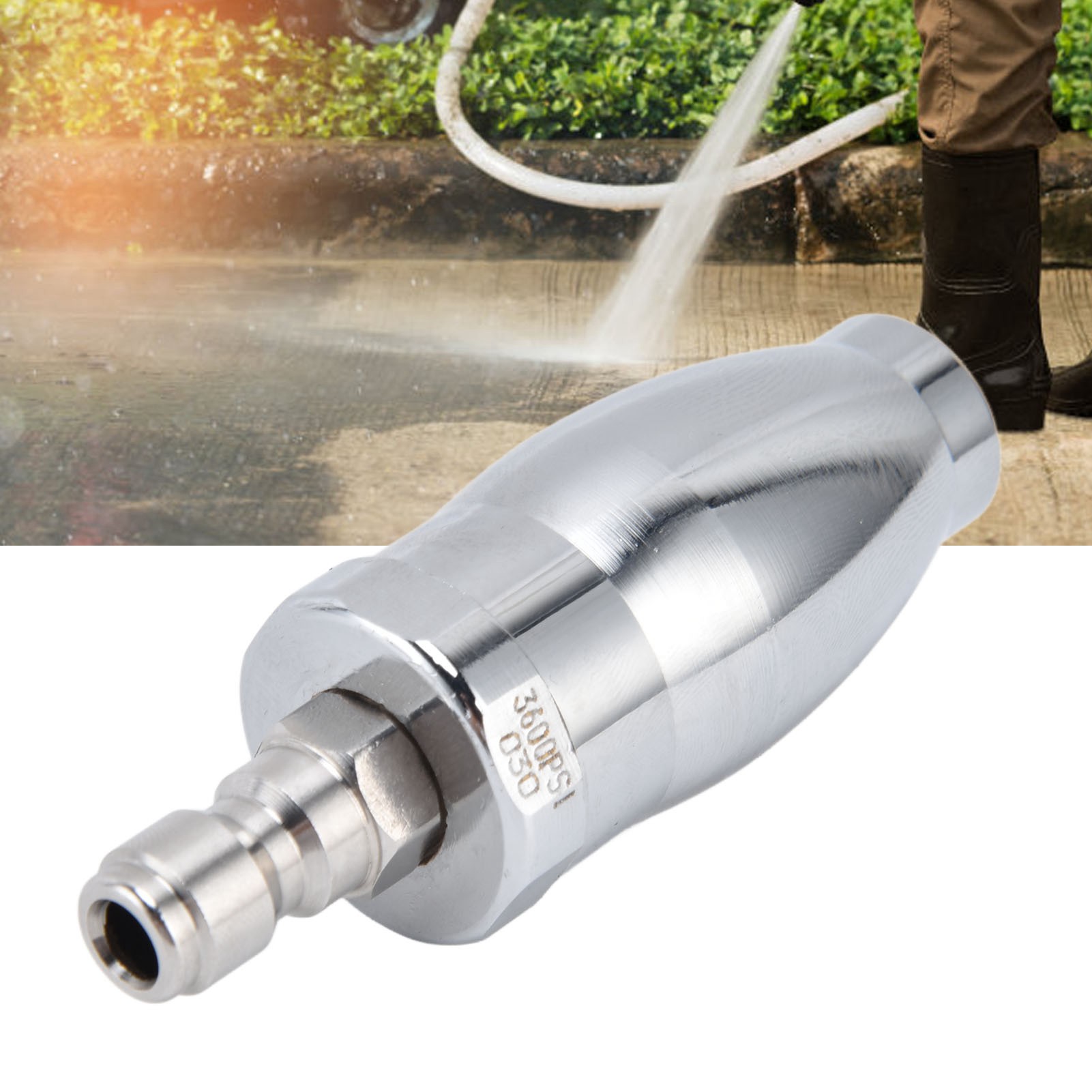 Hochdruckreiniger Mit 3600 Psi Druck, 1/4"-drehturbinendüse Und Schnellanschluss.